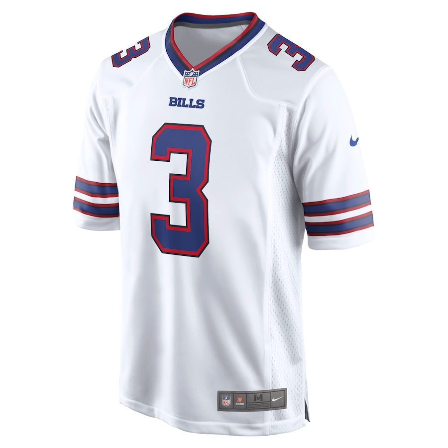 Men's Buffalo Bills Damar Hamlin White Game Jersey football jersey product view 2
