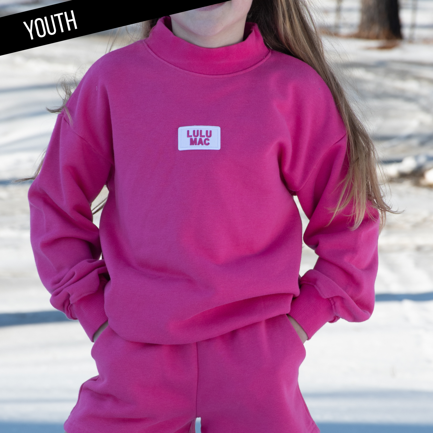 KD-TP-1001 Kid Longsleeve Terry Cloth Top-Hot Pink Unisex T-shirt, Sweatshirt, Hoodie, Long Sleeve Tee - T-Shirt, Sweatshirt, Hoodie