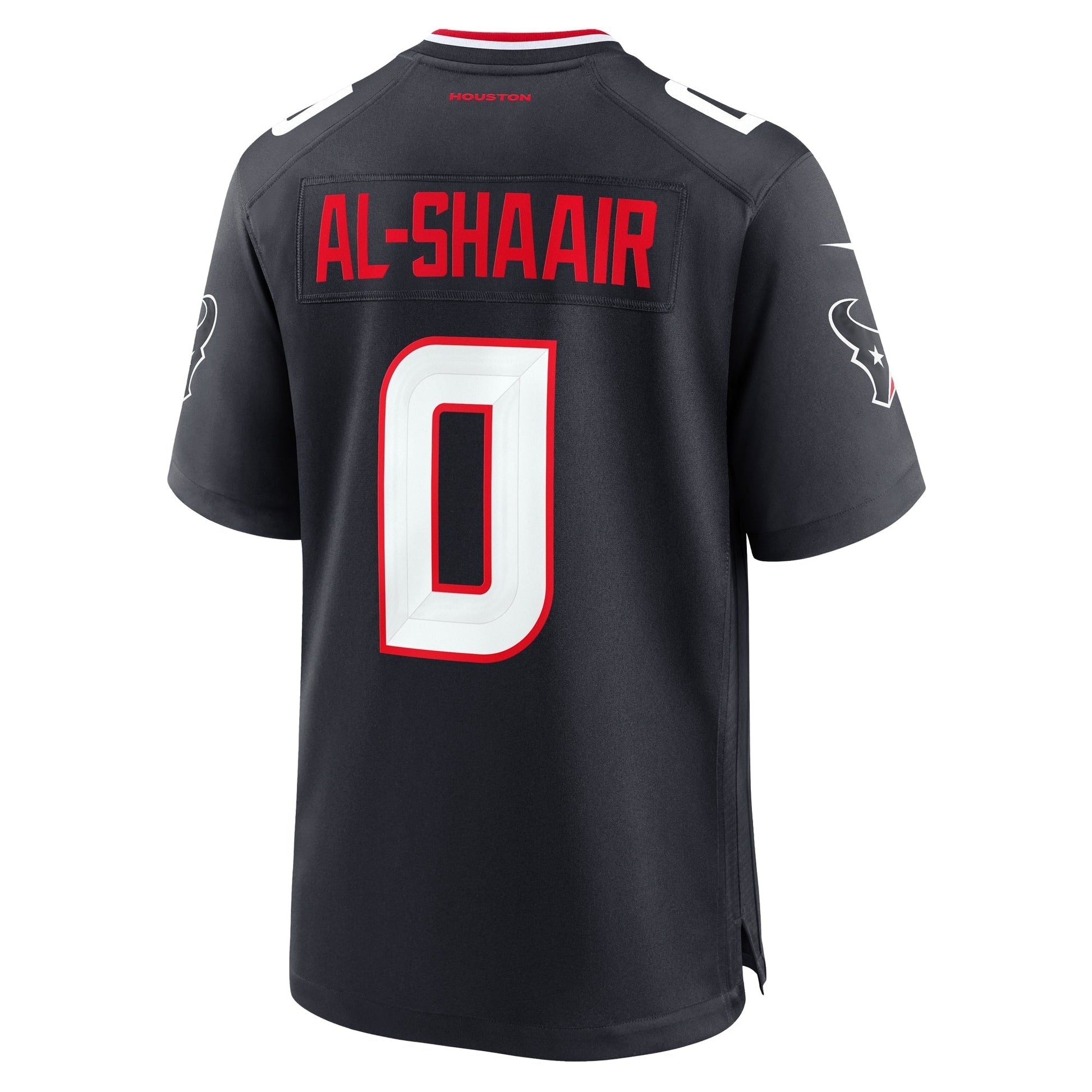 Azeez Al-Shaair Houston Texans Team Game Jersey - Navy football jersey product view 3