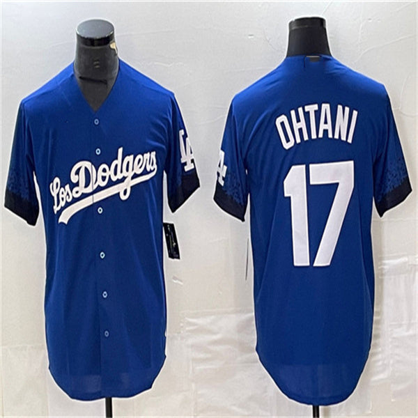 Los Angeles Dodgers #17 Shohei Ohtani Royal Home Authentic Patch Jersey Baseball Jerseys baseball jersey product view 1