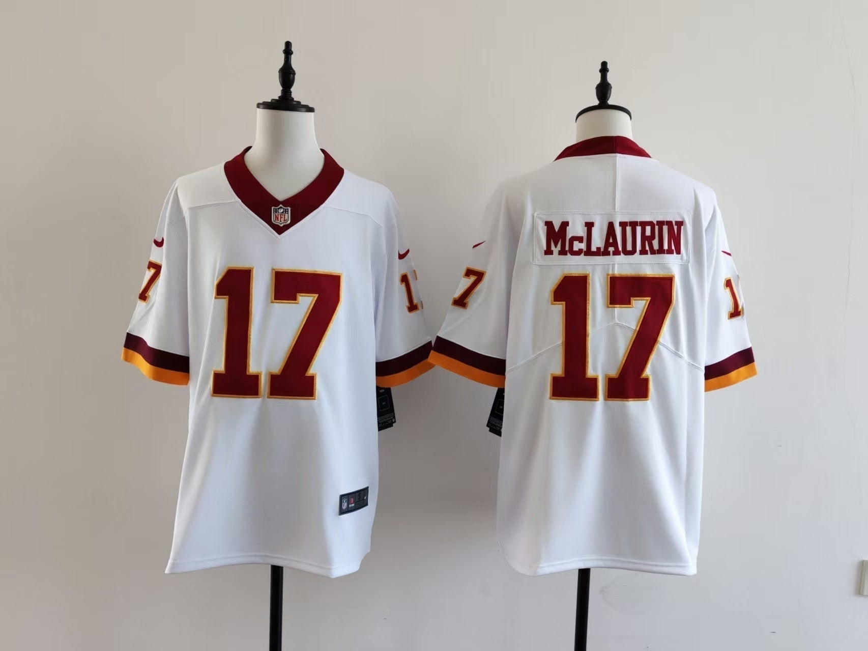 Men's Washington Redskins Terry McLaurin Jersey-White football jersey product view 1
