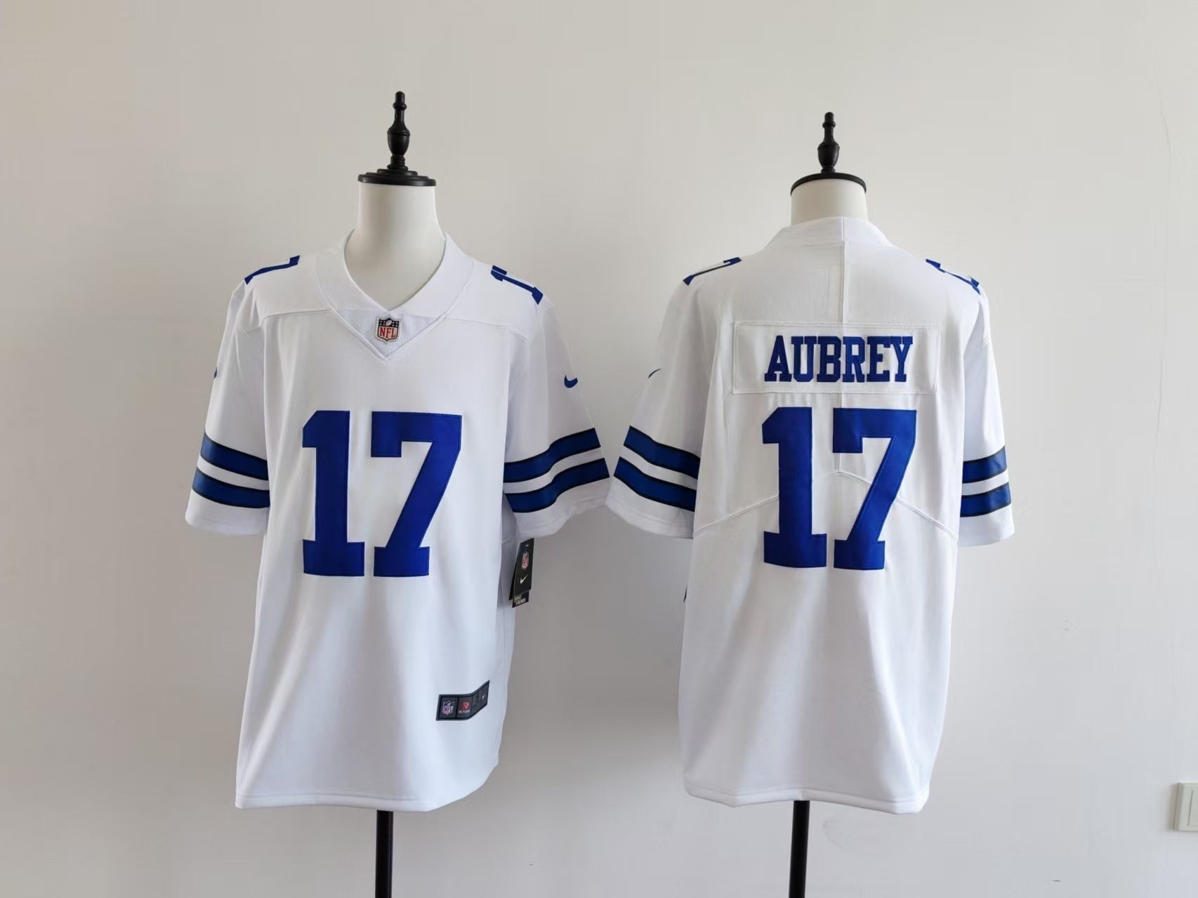 Men's Dallas cowboys Brandon Aubrey Jersey-White football jersey product view 1