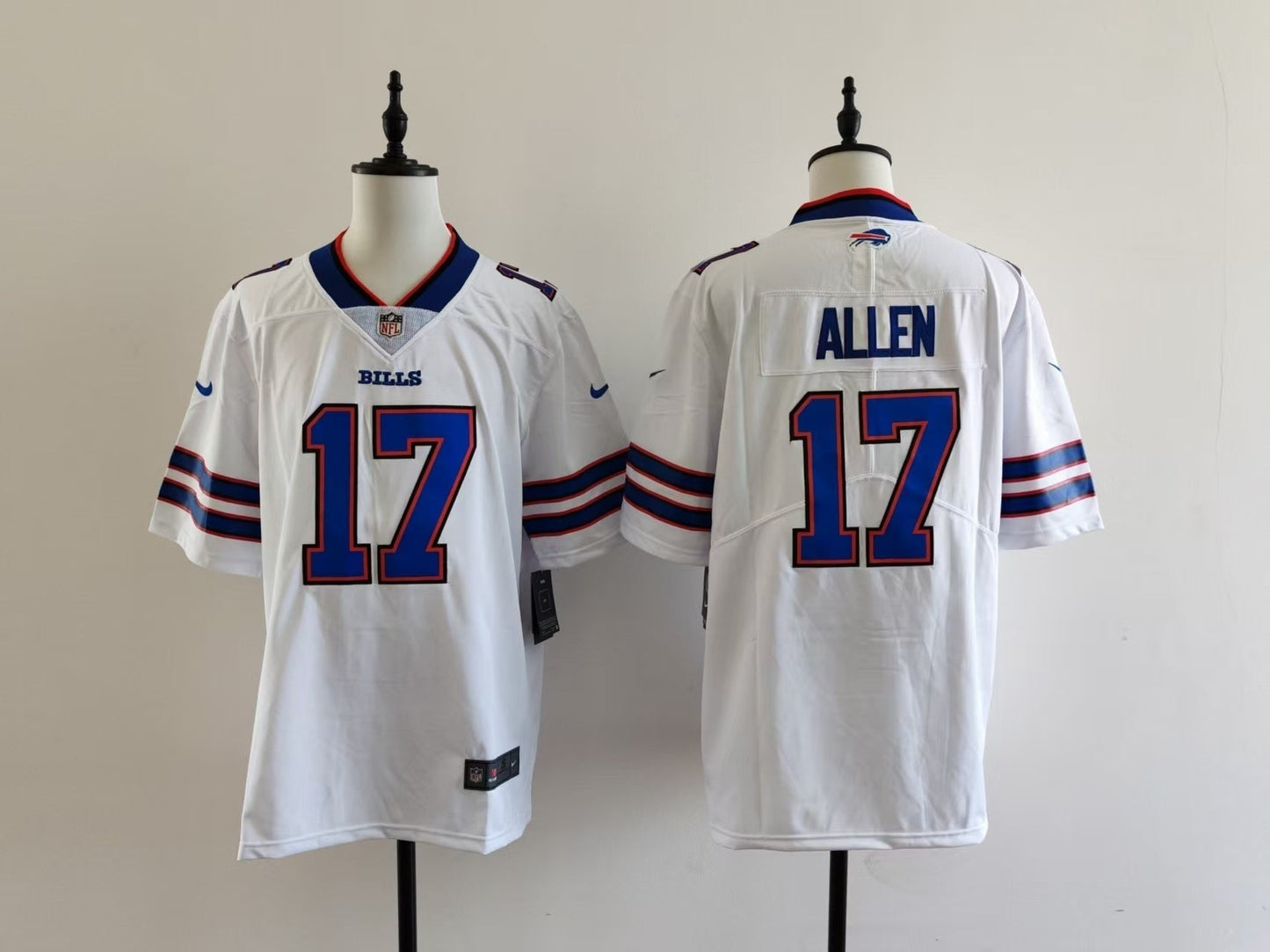 Men's Buffalo Bills Josh Allen Jersey-White football jersey product view 1