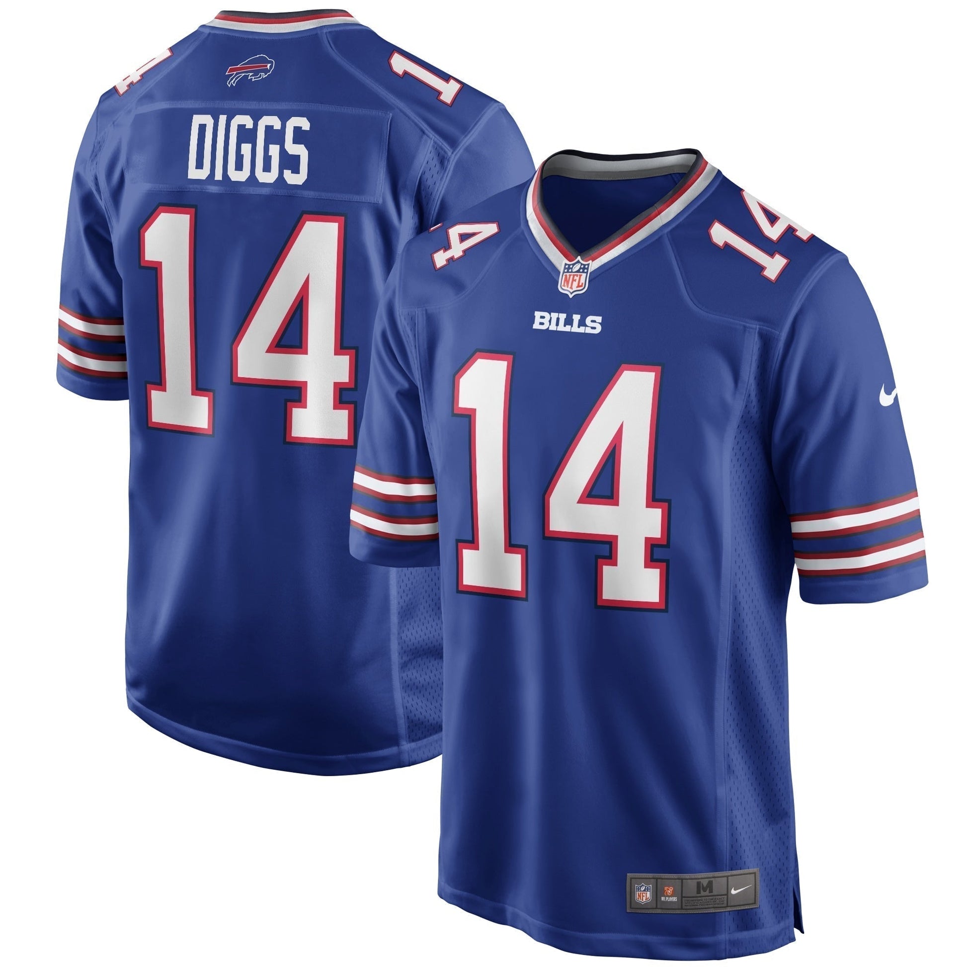 Stefon Diggs Buffalo Bills Game Jersey - Royal football jersey product view 1