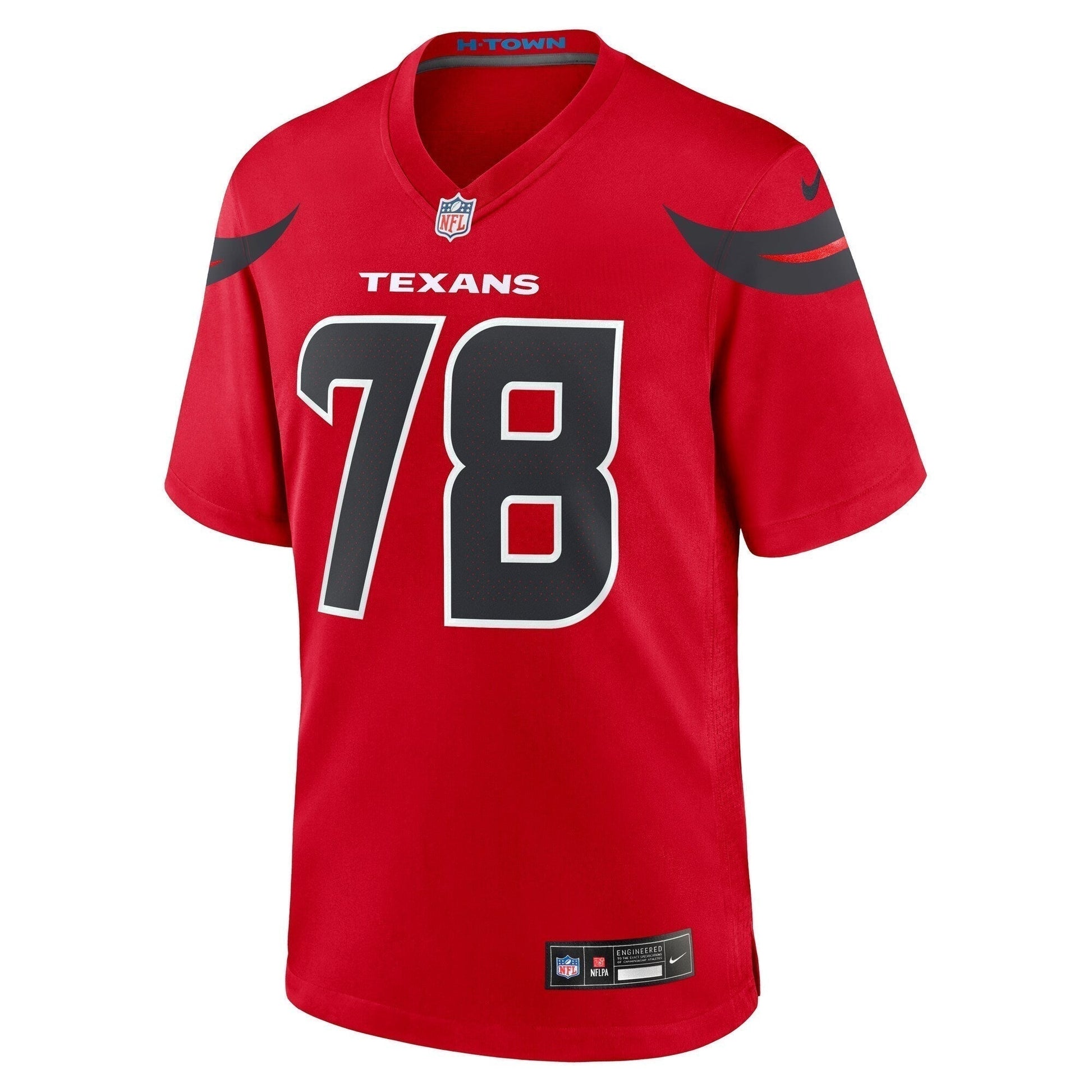 Laremy Tunsil Houston Texans Alternate Game Jersey - Red football jersey product view 2