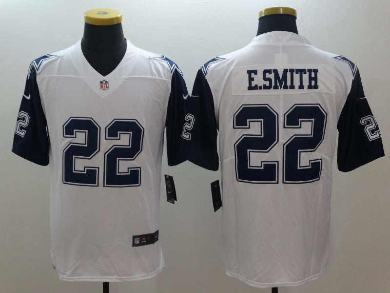 Men's Dallas Cowboys Emmitt Smith #22 White Game Player Jersey1 football jersey product view 1