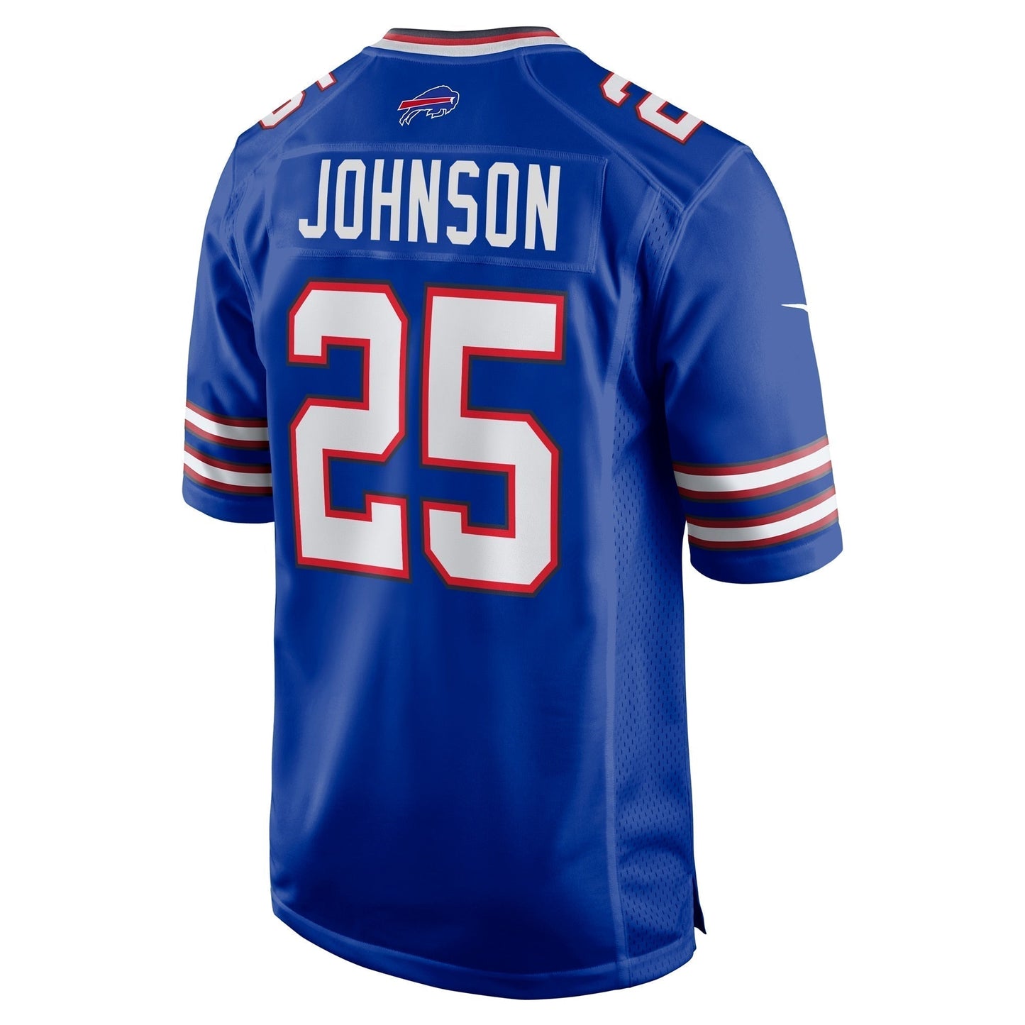 Ty Johnson Buffalo Bills Team Game Jersey - Royal football jersey product view 3