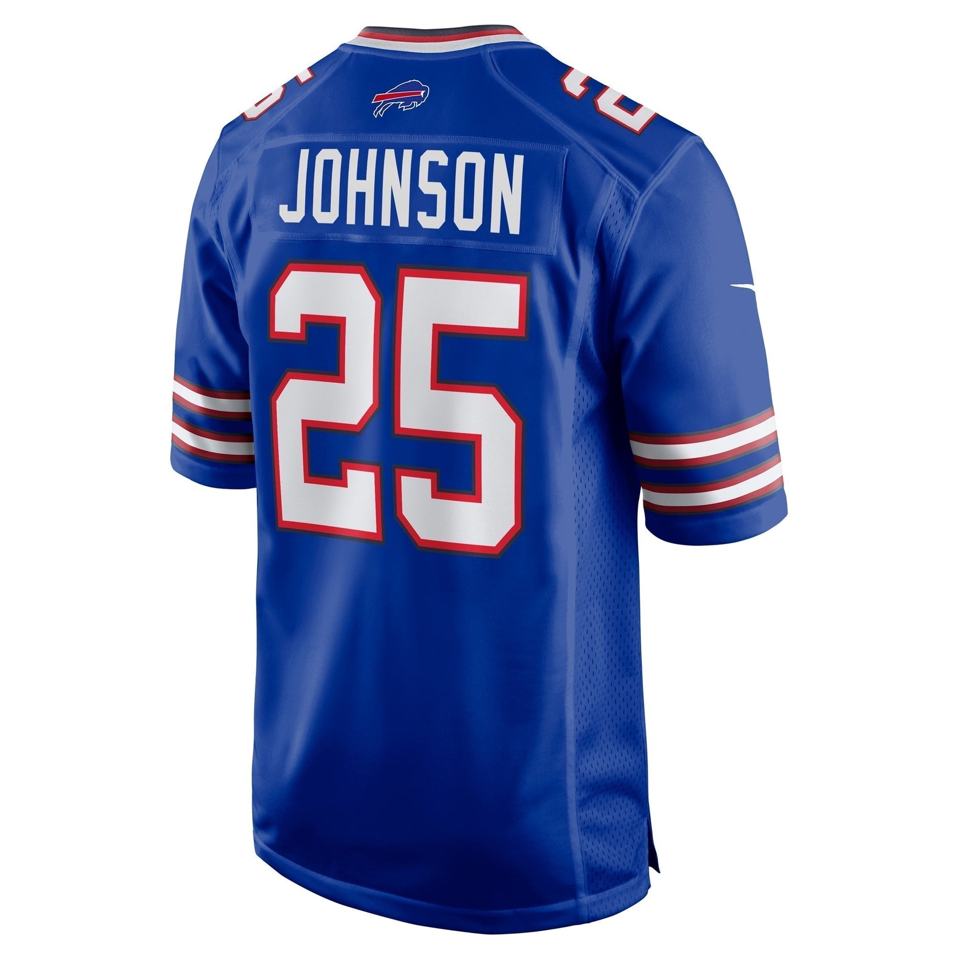 Ty Johnson Buffalo Bills Team Game Jersey - Royal football jersey product view 3
