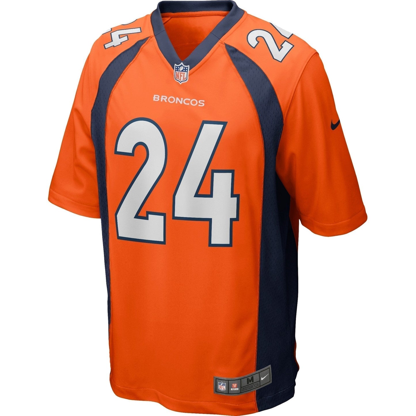 Champ Bailey Denver Broncos Game Retired Jersey - Orange football jersey product view 2
