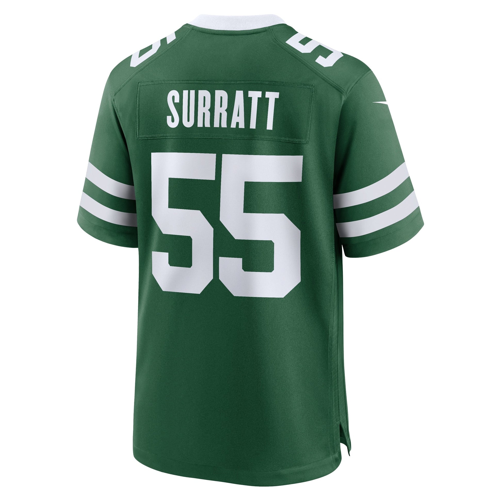 Chazz Surratt New York Jets Team Game Jersey - Legacy Green football jersey product view 3