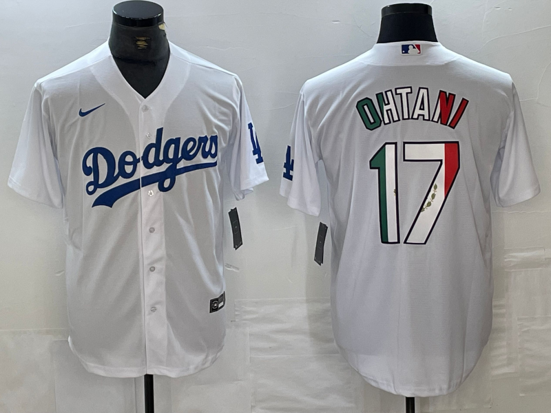 Men's Los Angeles Dodgers Shohei Ohtani White Player Jersey baseball jersey product view 1