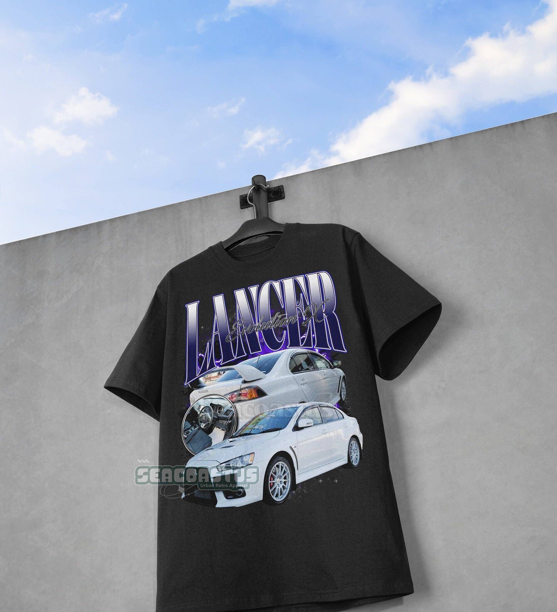 Lancer Evolution X Vintage T-Shirt Retro 90's Evo Jdm  Tee Unisex T-shirt, Sweatshirt, Hoodie, Long Sleeve Tee - T-Shirt, Sweatshirt, Hoodie