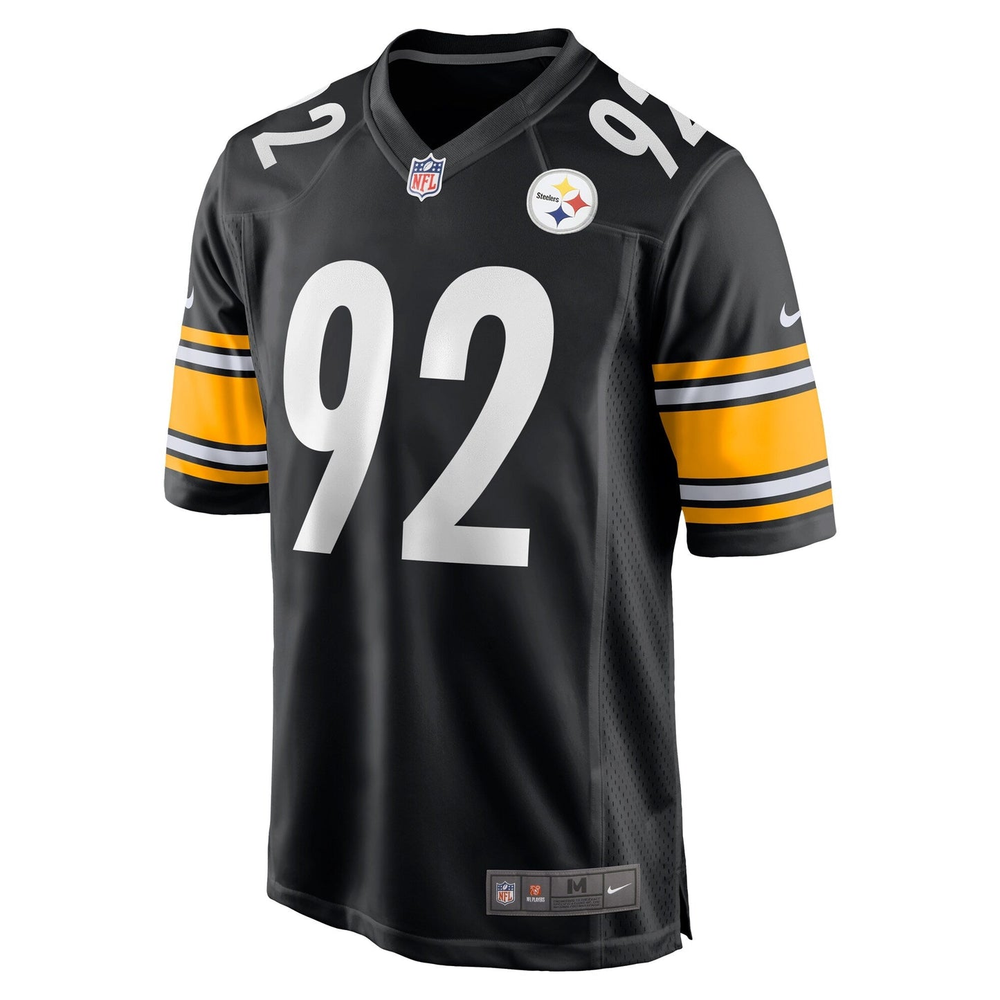 James Harrison Pittsburgh Steelers Retired Game Jersey - Black football jersey product view 2