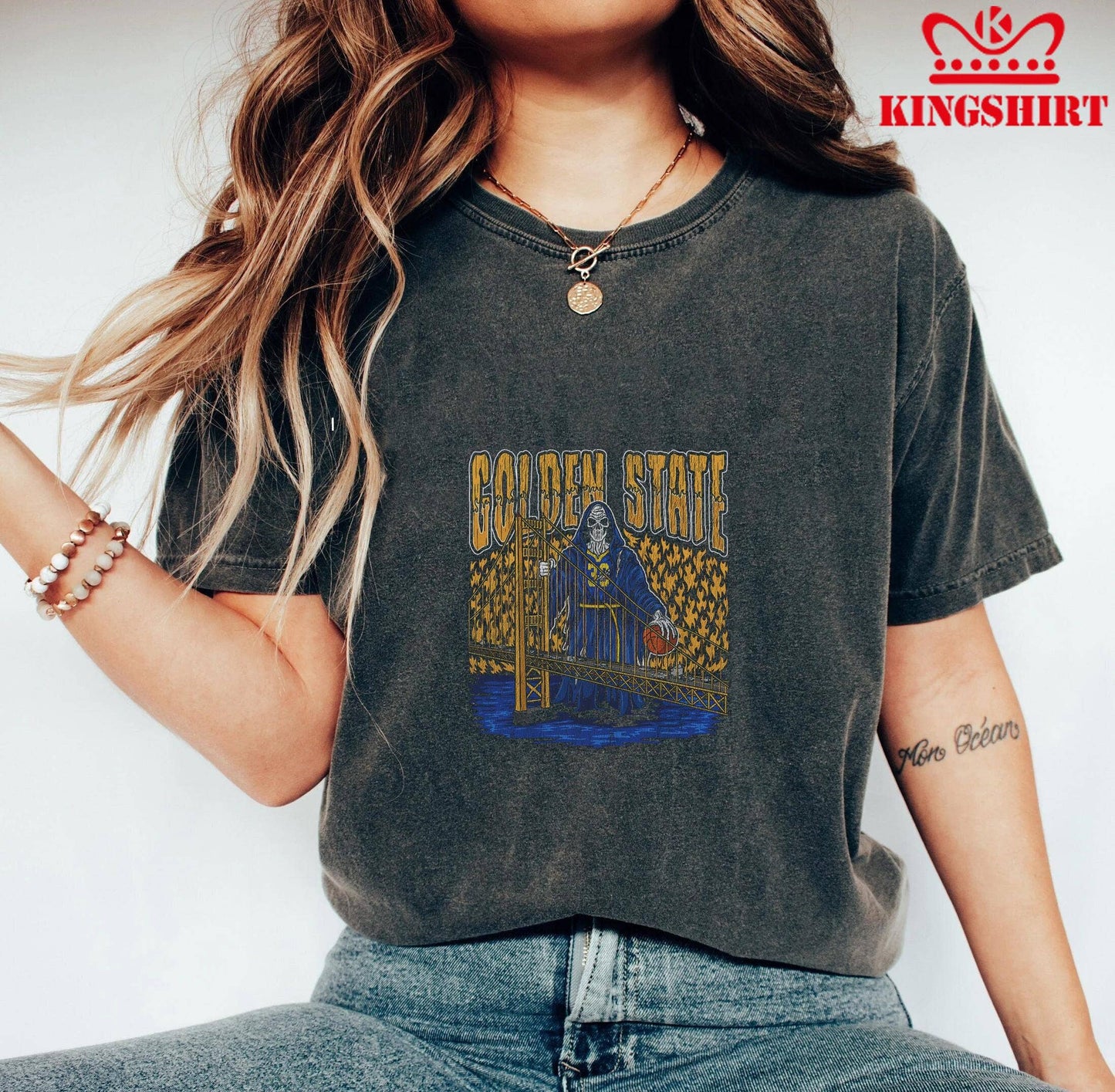 Golden State Warriors Skeleton Gatekeeper Basketball Unisex T-shirt, Sweatshirt, Hoodie, Long Sleeve Tee - T-Shirt, Sweatshirt, Hoodie