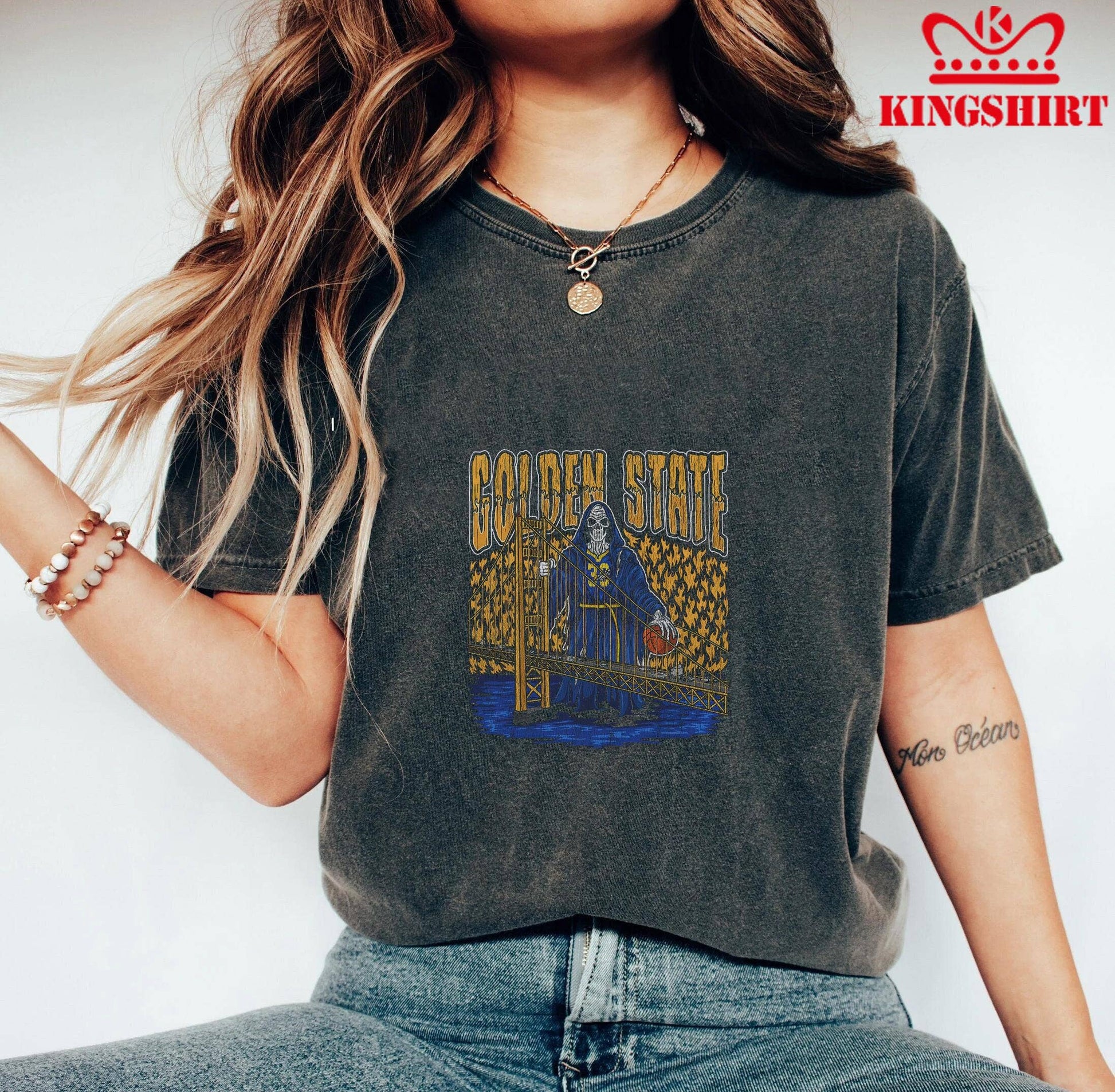 Golden State Warriors Skeleton Gatekeeper Basketball Unisex T-shirt, Sweatshirt, Hoodie, Long Sleeve Tee - T-Shirt, Sweatshirt, Hoodie