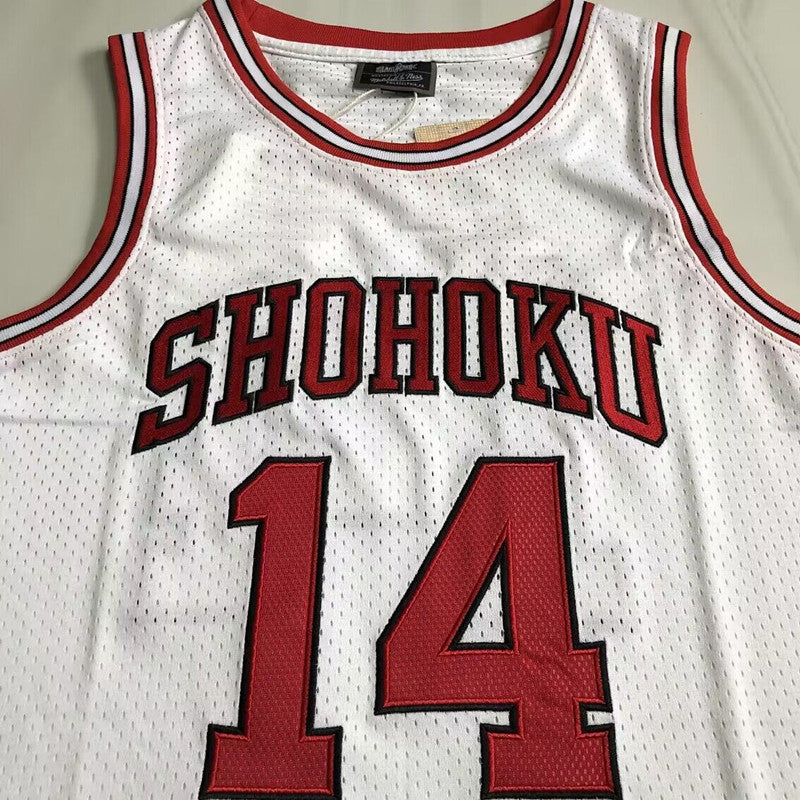 Slam Dunk Mitsui Hisashi White 14 MN basketball jersey product view 1