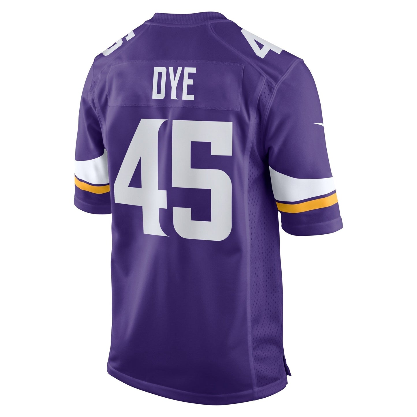 Troy Dye Minnesota Vikings Game Jersey - Purple football jersey product view 3