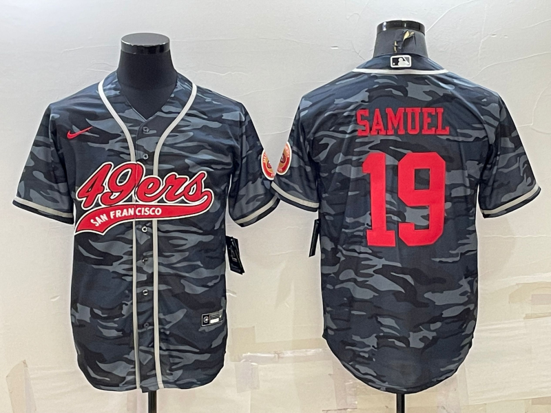 Men's San Francisco 49ers Deebo Samuel Grey Camouflage Player Jersey Joint Edition football jersey product view 1