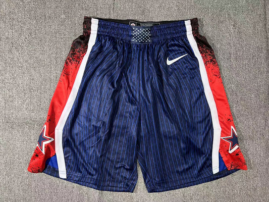24 Olympics USA Team Blue Shorts sports jersey product view 1