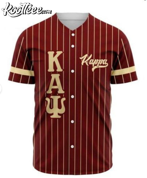 1911 Kappa Kap Greek Letter Stripe Style Baseball Jersey Unisex T-shirt, Sweatshirt, Hoodie, Long Sleeve Tee - T-Shirt, Sweatshirt, Hoodie