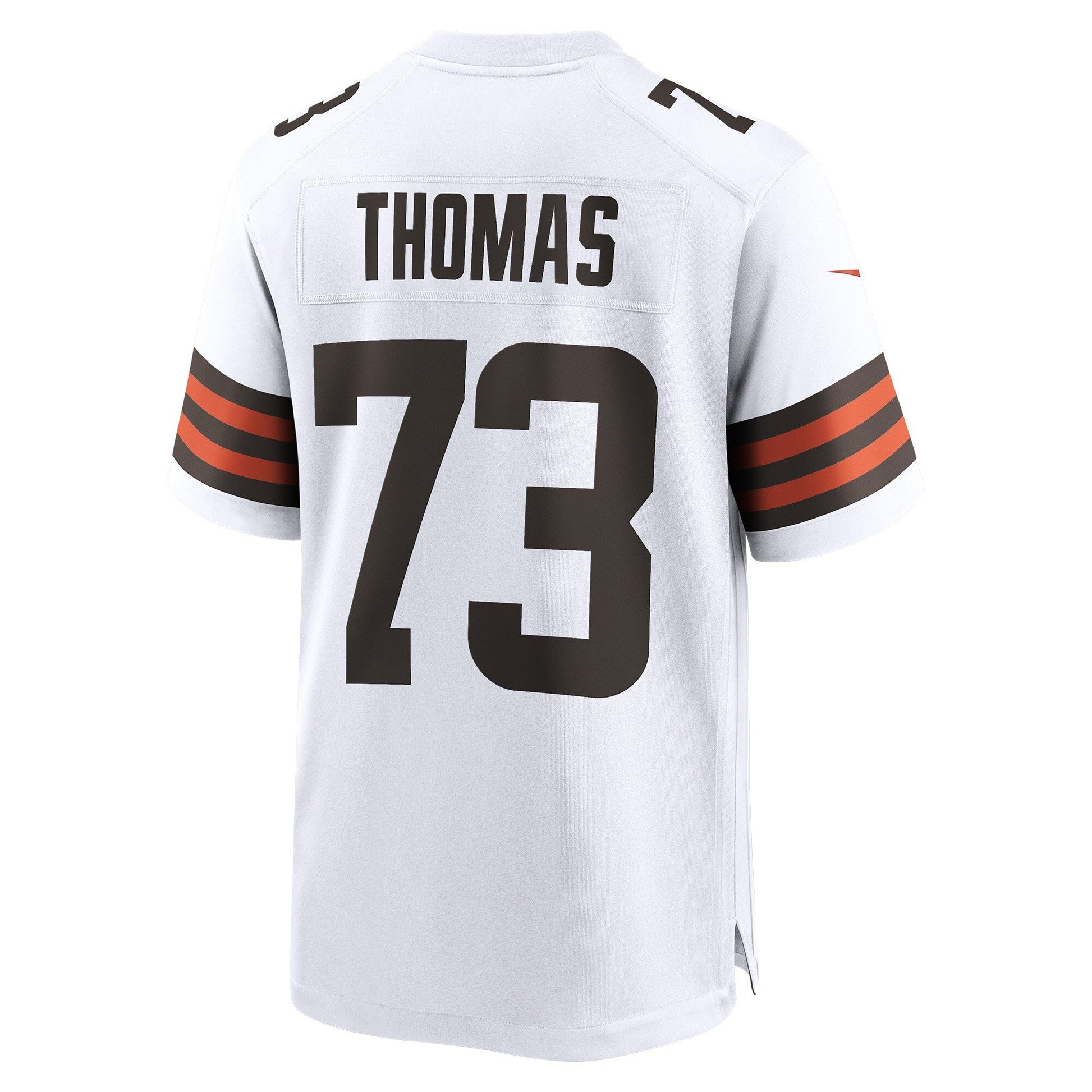 Joe Thomas Cleveland Browns Retired Game Jersey - White football jersey product view 3