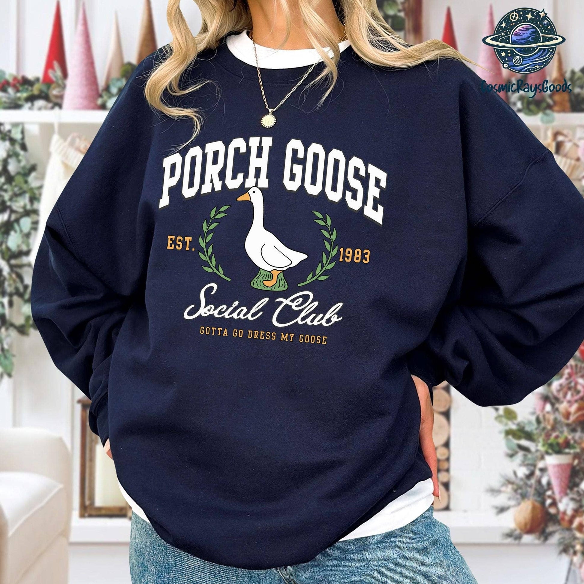 Quirky Goose Social Club Tee, Funny Goose Lover Gift Unisex T-shirt, Sweatshirt, Hoodie, Long Sleeve Tee - T-Shirt, Sweatshirt, Hoodie