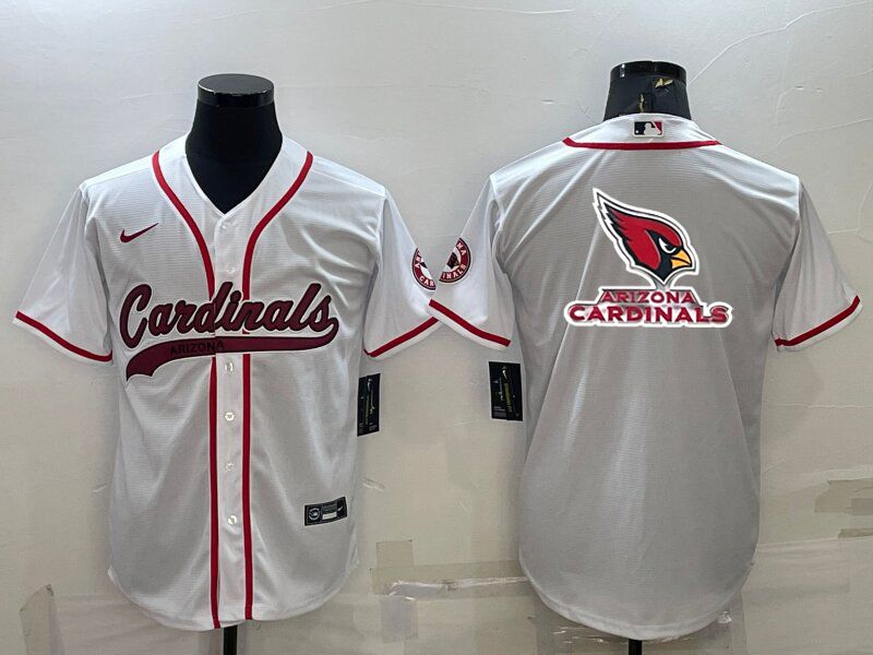 Men's Arizona Cardinals White Game Jersey football jersey product view 1
