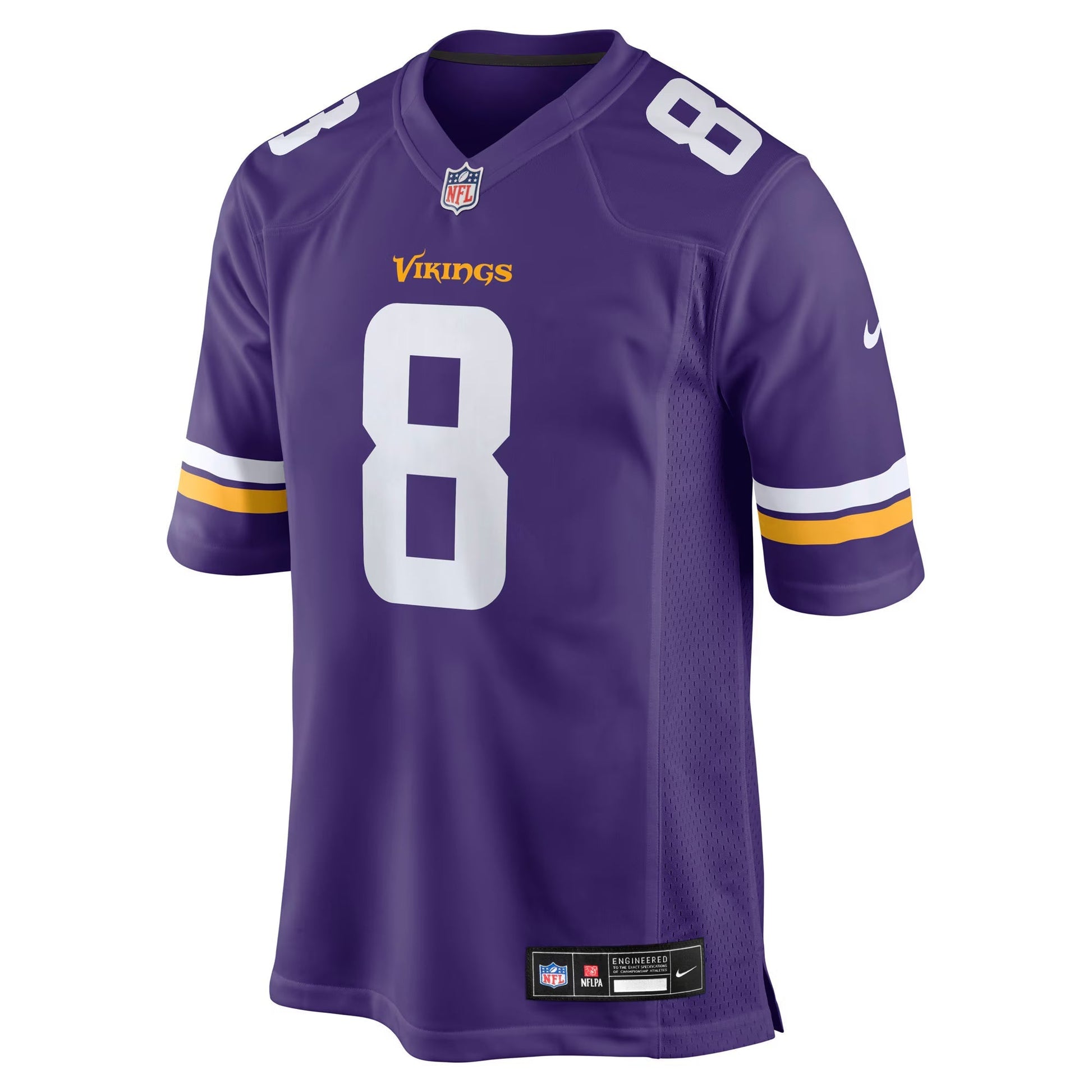Minnesota Vikings Jeff Okudah Purple Team Game Jersey football jersey product view 1