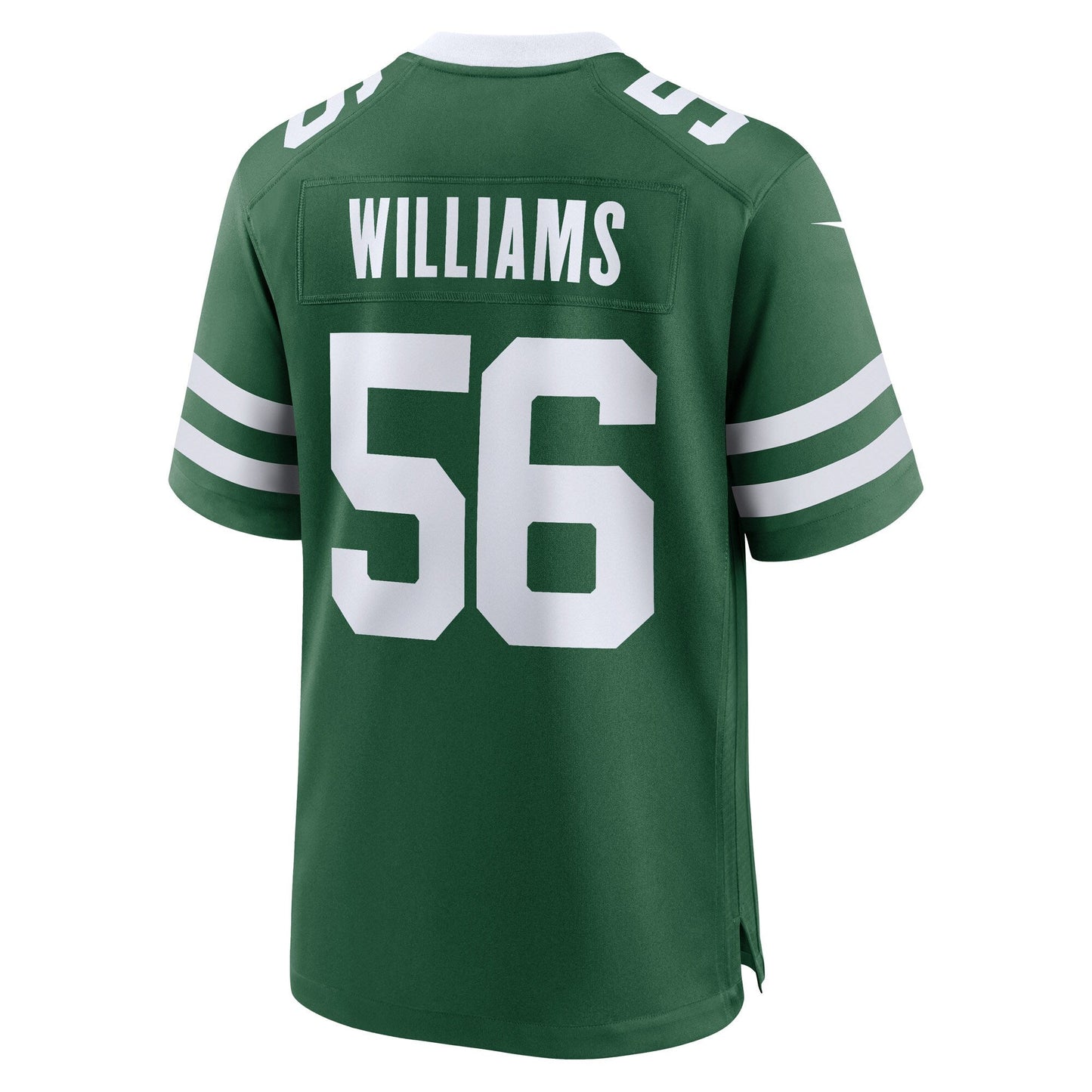 Quincy Williams New York Jets Game Jersey Legacy Green football jersey product view 3