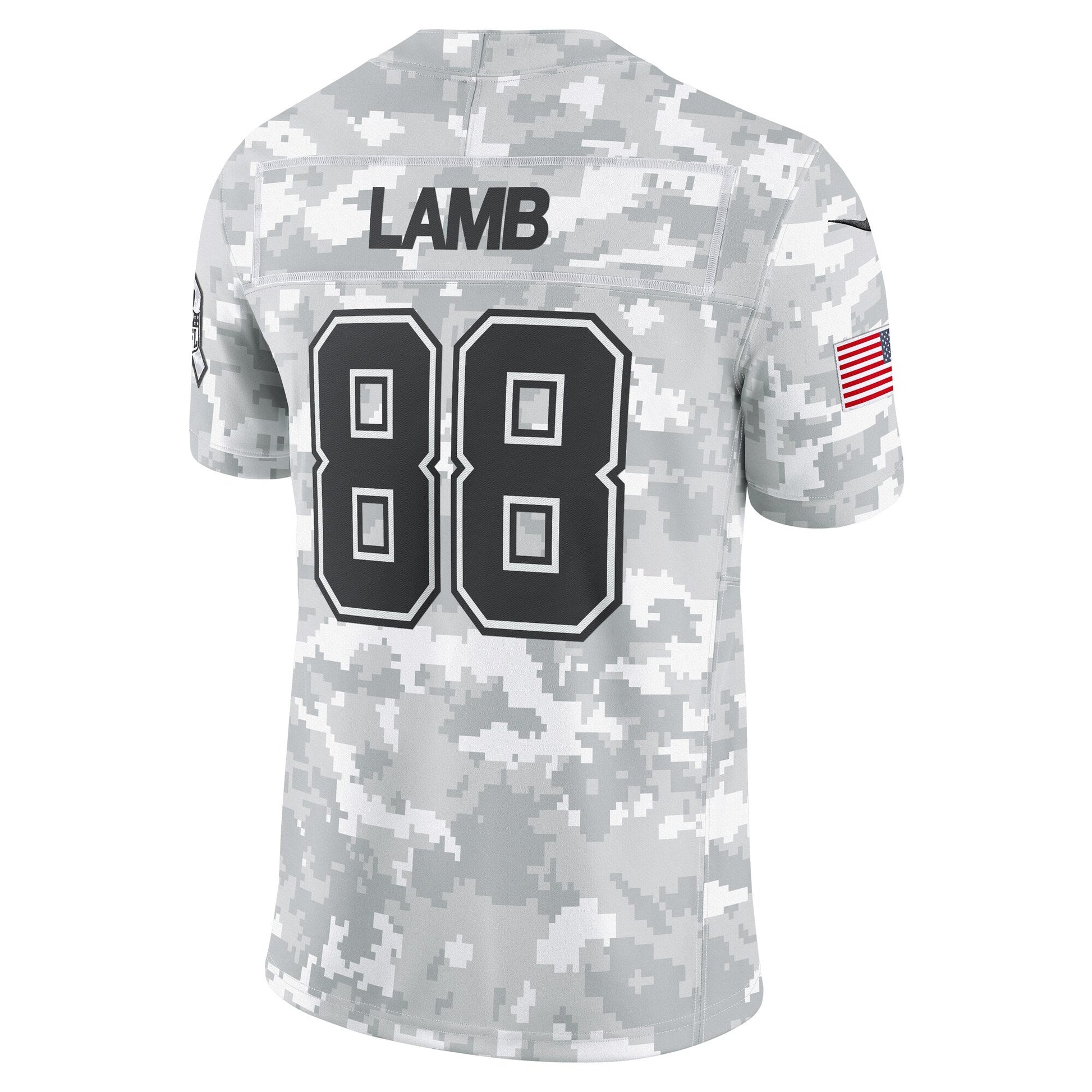 CeeDee Lamb Dallas Cowboys 2024 Salute to Service Limited Jersey - Arctic Camo football jersey product view 3