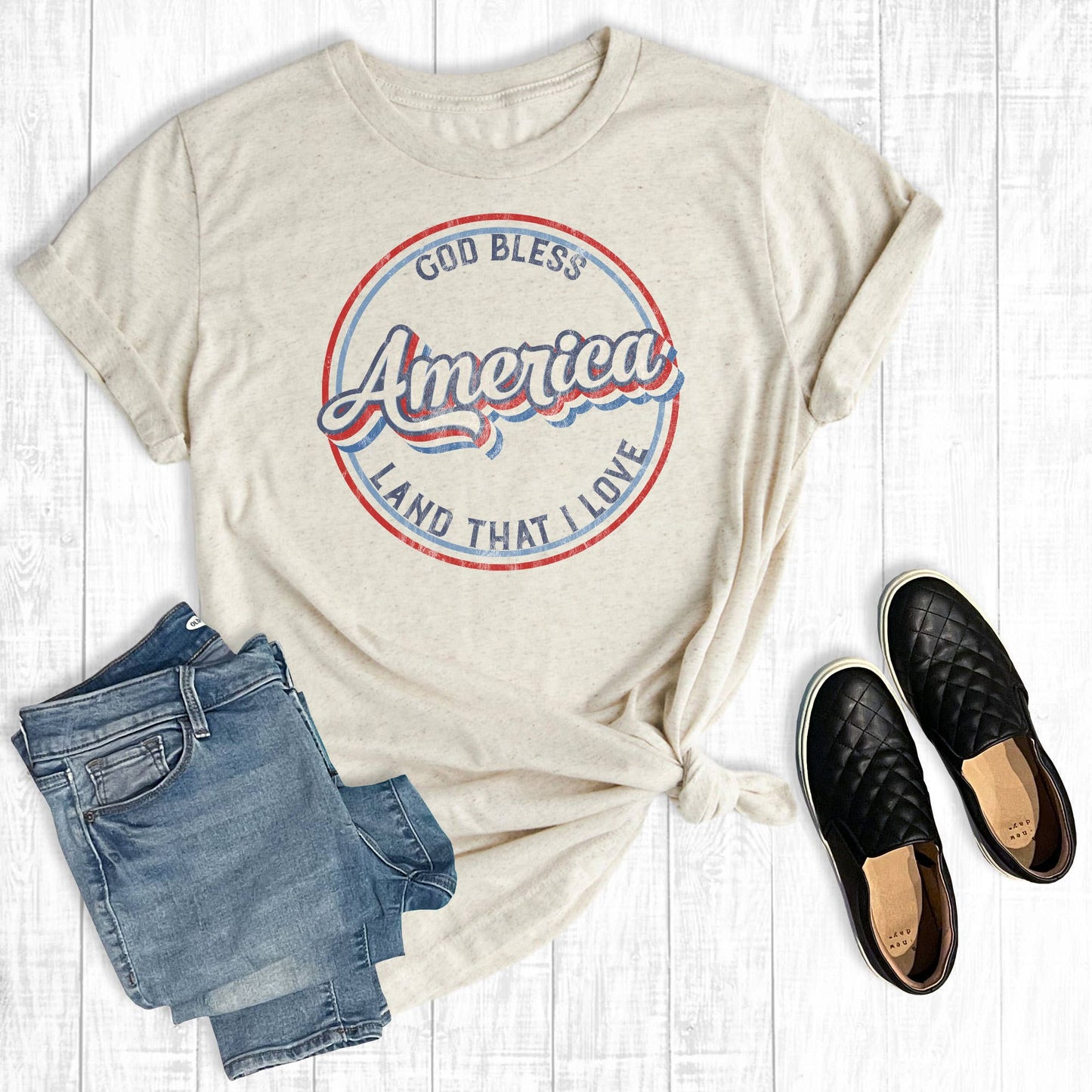 God Bless America Land That I Love Unisex T-shirt, Sweatshirt, Hoodie, Long Sleeve Tee - T-Shirt, Sweatshirt, Hoodie