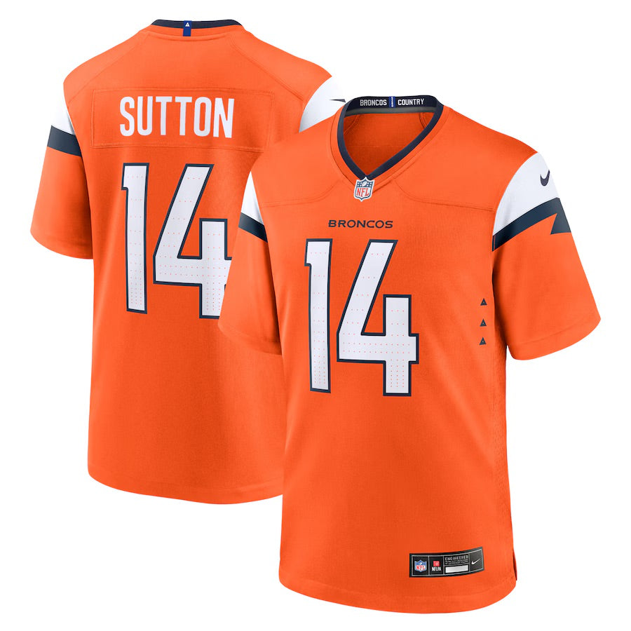 Courtland Sutton Denver Broncos 2024 Jersey football jersey product view 1