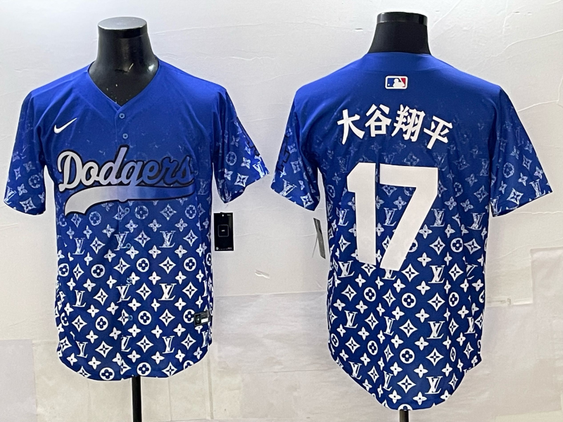 Men's Los Angeles Dodgers Shohei Ohtani Royal Alternate Player Game Jersey baseball jersey product view 1
