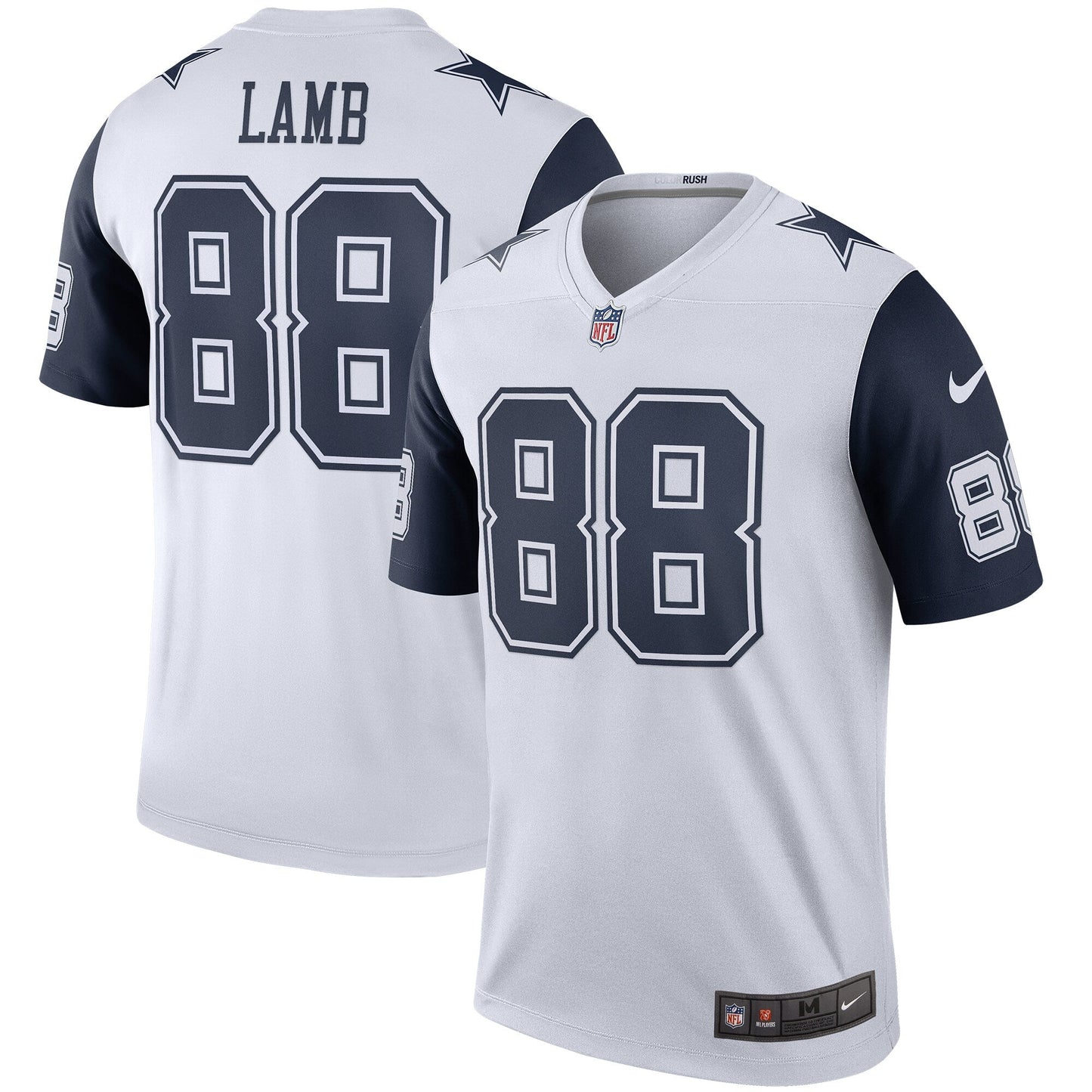 CeeDee Lamb Dallas Cowboys 2nd Alternate Legend Jersey - White football jersey product view 1
