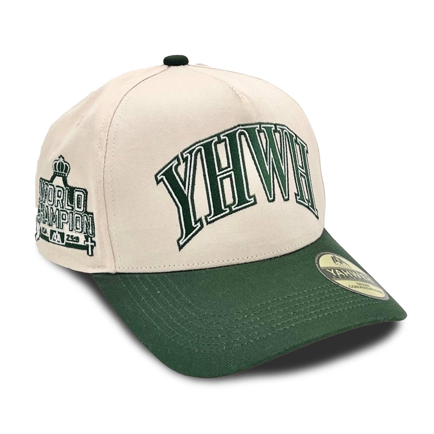 Yhwh Structured Snapback - Cream/Billiard Green Unisex T-shirt, Sweatshirt, Hoodie, Long Sleeve Tee - T-Shirt, Sweatshirt, Hoodie