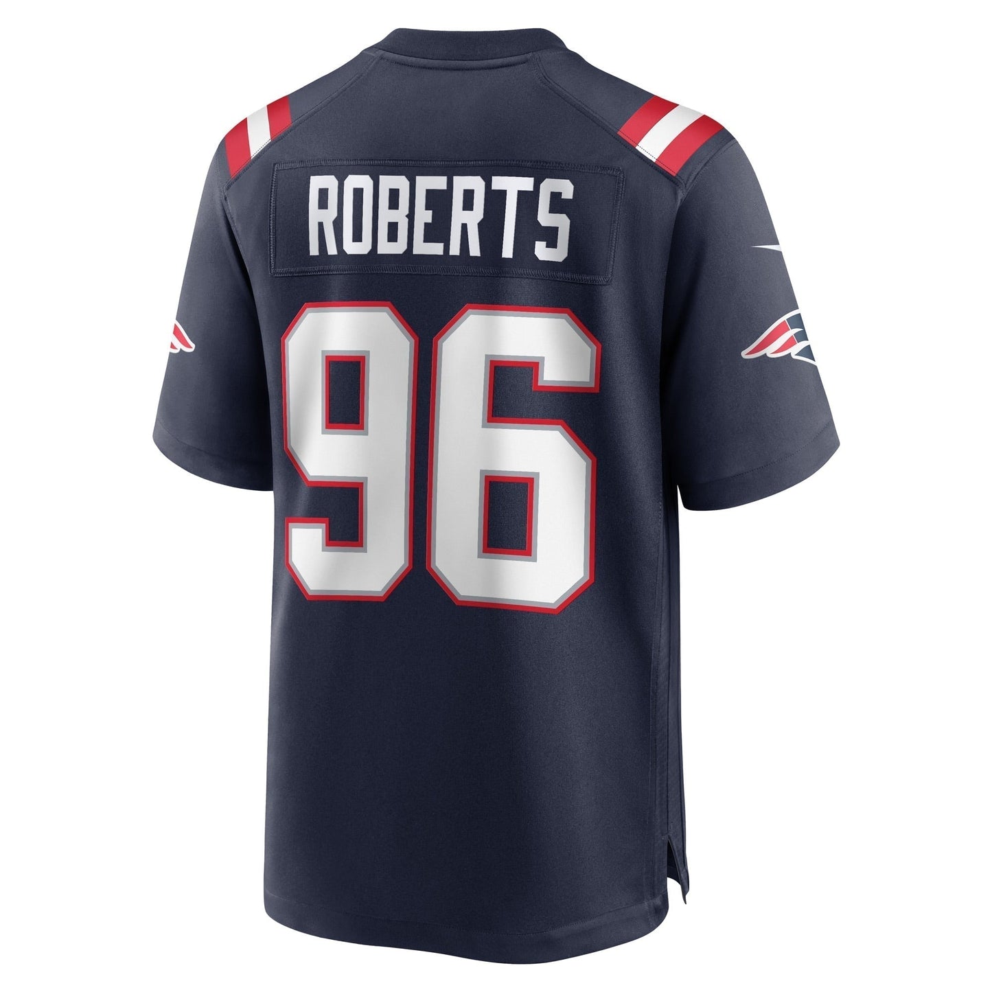 Sam Roberts New England Patriots Game Jersey - Navy football jersey product view 3