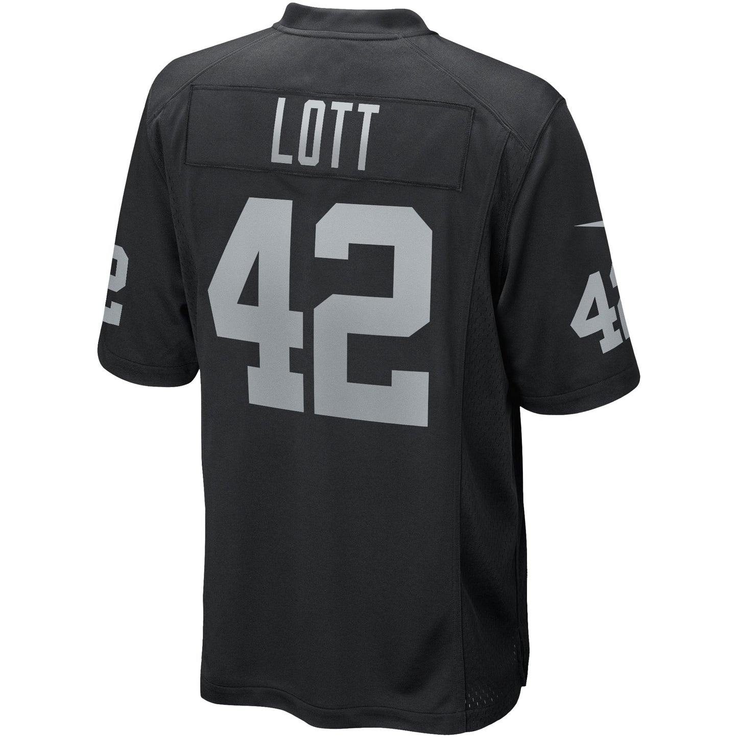 Ronnie Lott Las Vegas Raiders Game Retired Jersey - Black football jersey product view 3