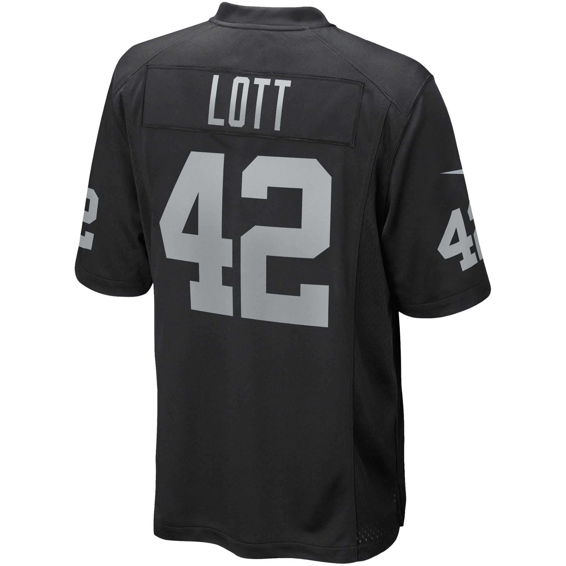 Ronnie Lott Las Vegas Raiders Game Retired Jersey - Black football jersey product view 3
