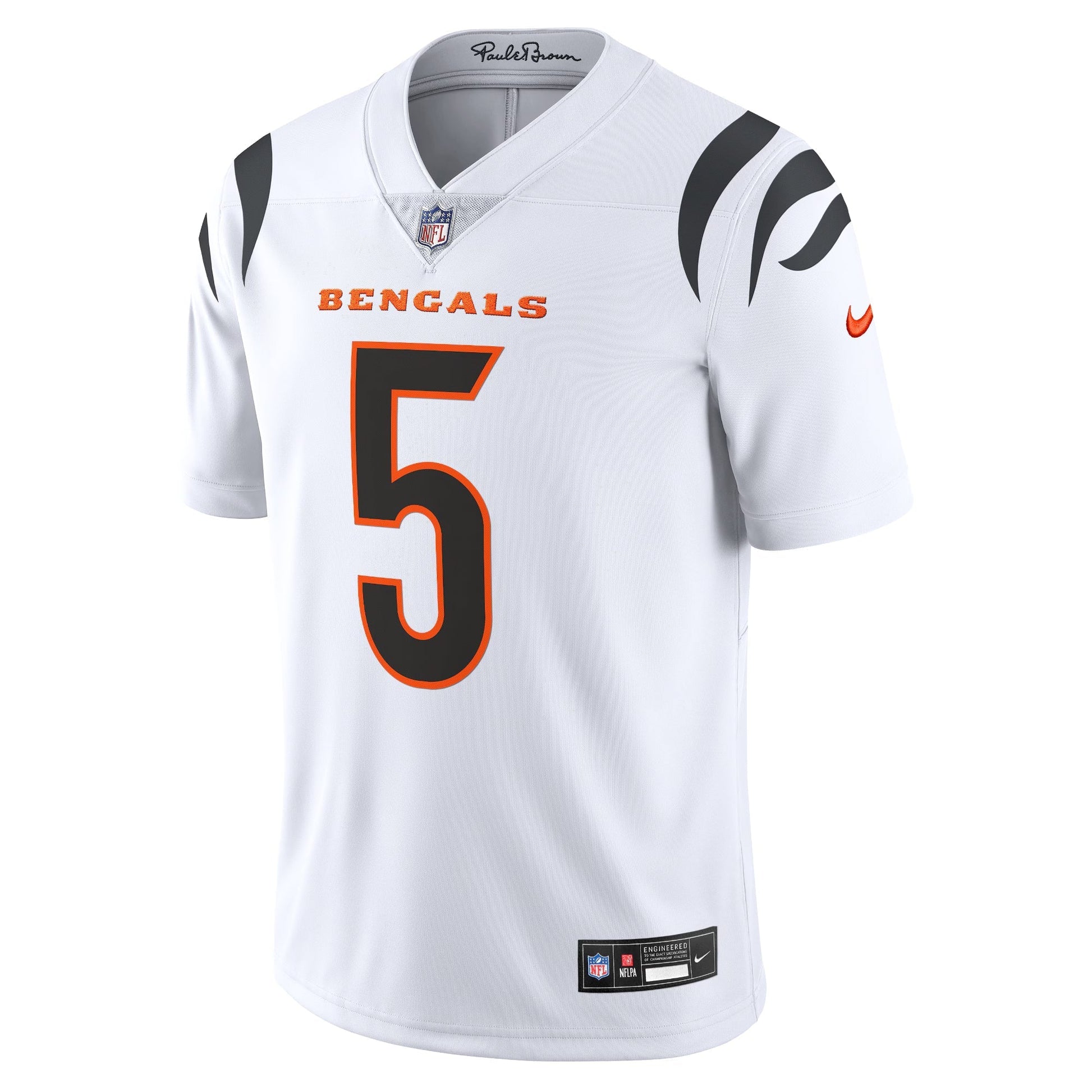 Cincinnati Bengals Tee Higgins White Vapor Untouchable Limited Jersey football jersey product view 1