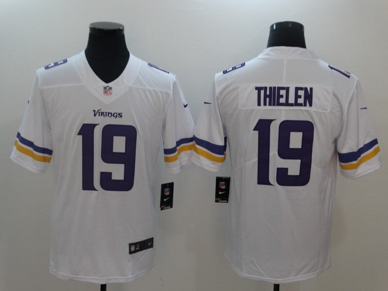 Men's Minnesota Vikings Adam Thielen Jersey - White#19 football jersey product view 1