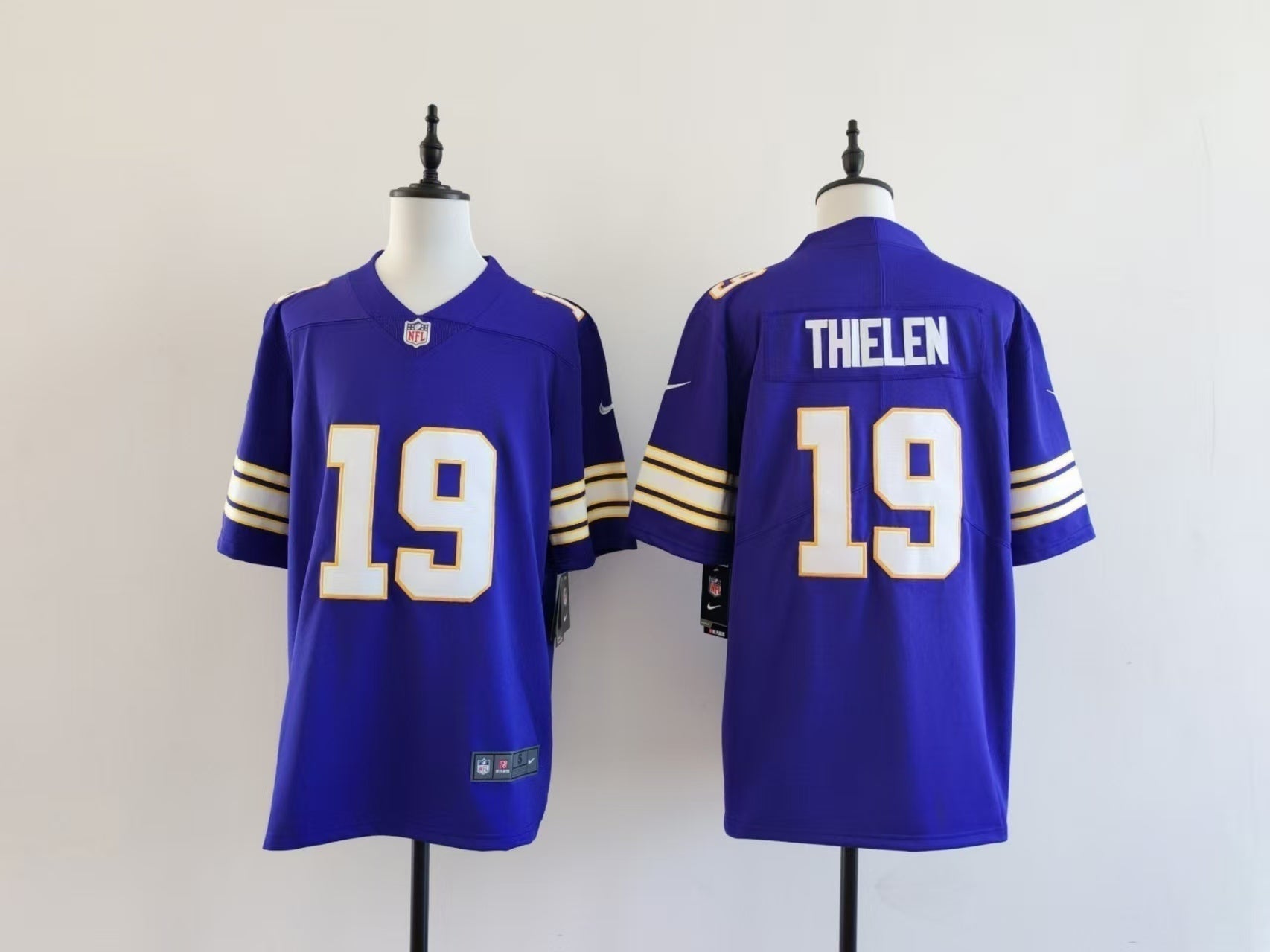 Men's Minnesota Vikings Adam Thielen Jersey - Retro Purple football jersey product view 1