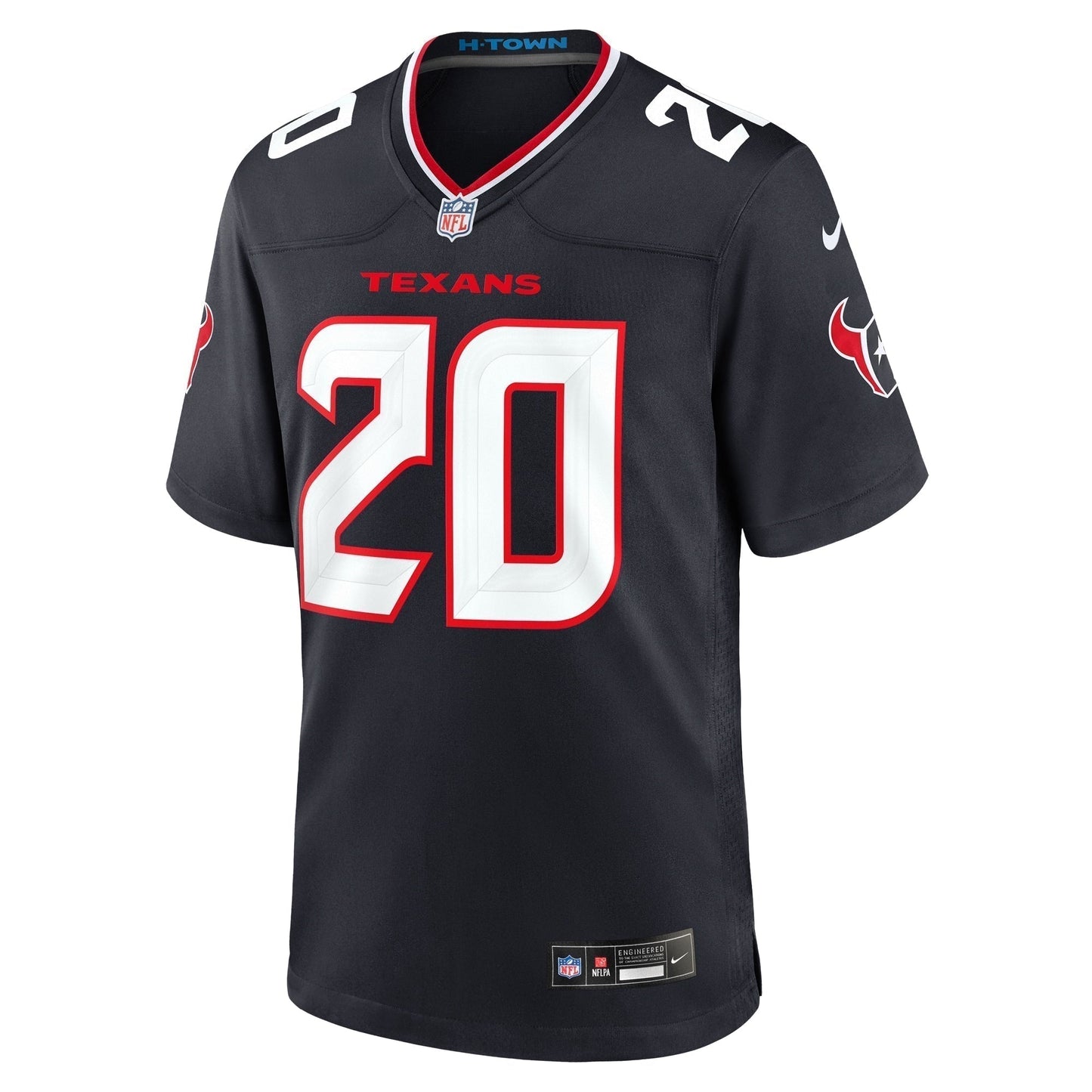C.J. Henderson Houston Texans Team Game Jersey - Navy football jersey product view 2
