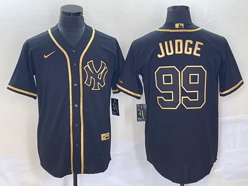 Men's New York Yankees Aaron Judge Black Stitched Jersey baseball jersey product view 1