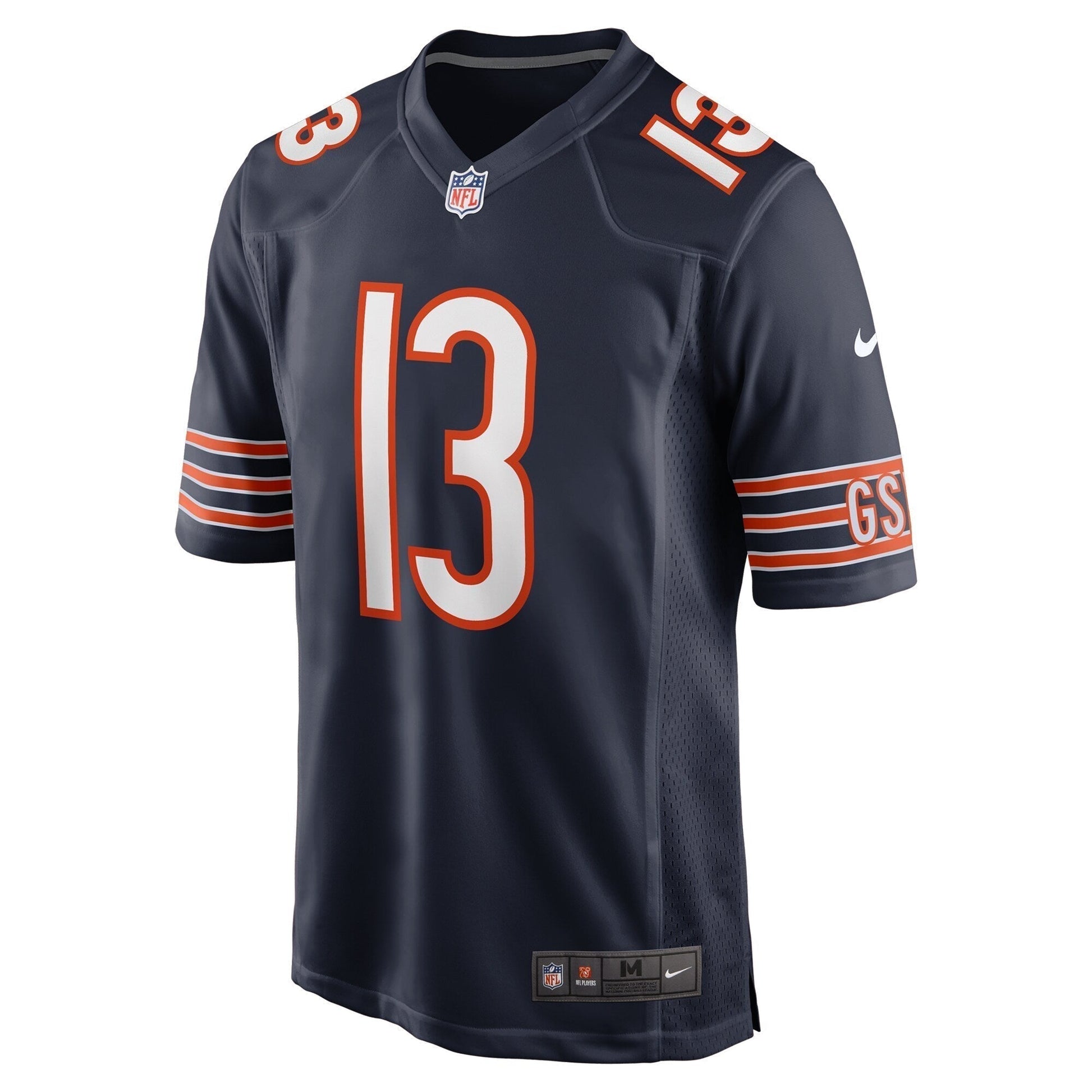 Keenan Allen Chicago Bears Team Game Jersey - Navy football jersey product view 2