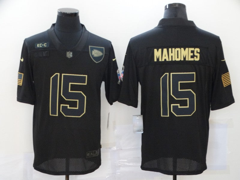 Men's Kansas City Chiefs Patrick Mahomes 2020 Salute To Service Limited Jersey1 football jersey product view 1
