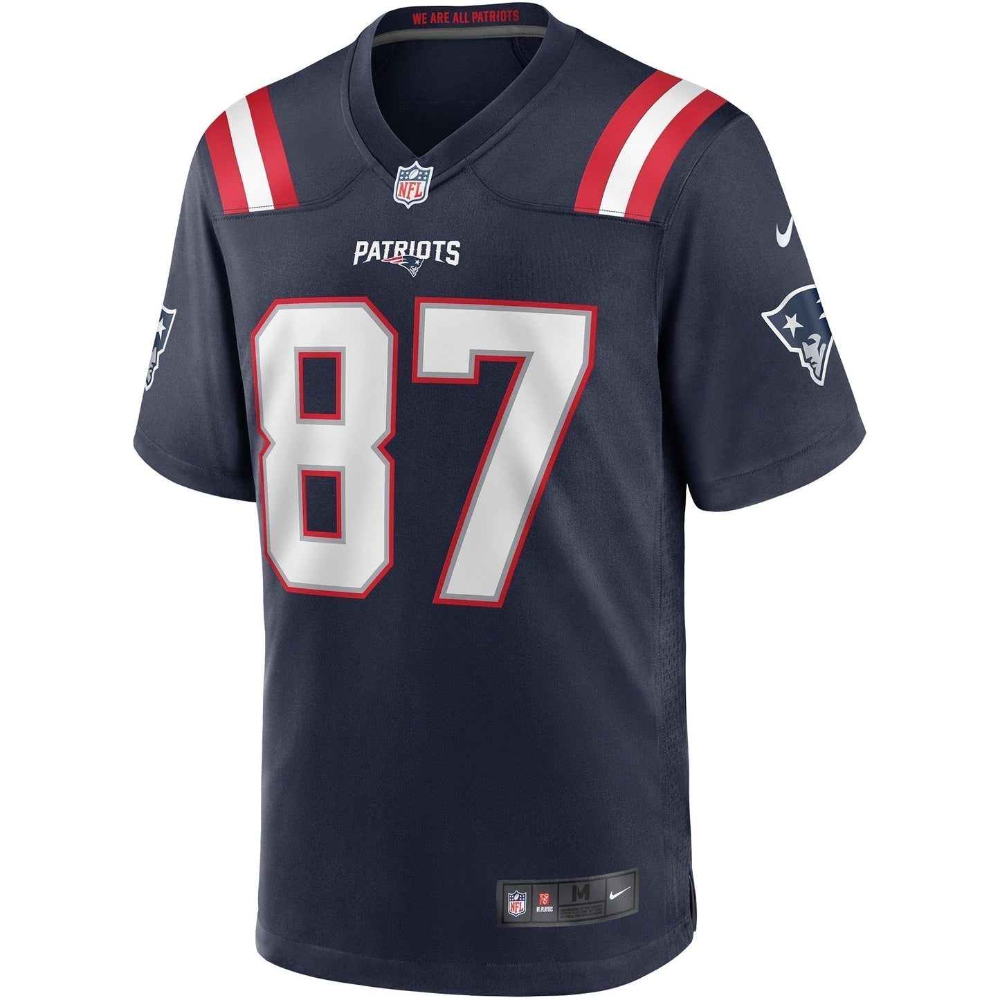 Ben Coates New England Patriots Game Retired Jersey - Navy football jersey product view 2