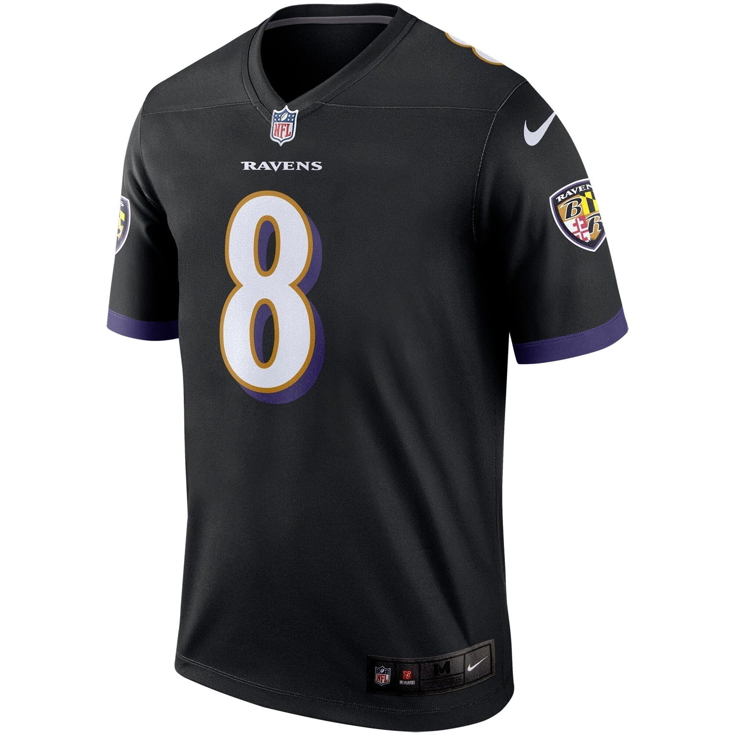 Baltimore Ravens Lamar Jackson Black Legend Player Performance Top football jersey product view 2