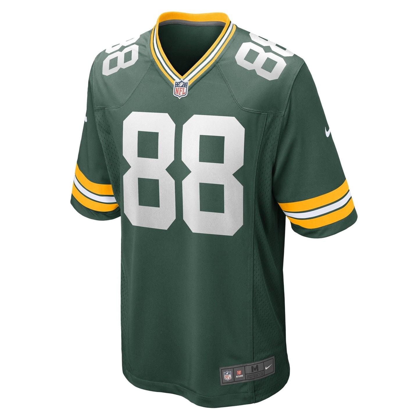 Green Bay Packers Luke Musgrave Green Game Jersey football jersey product view 1