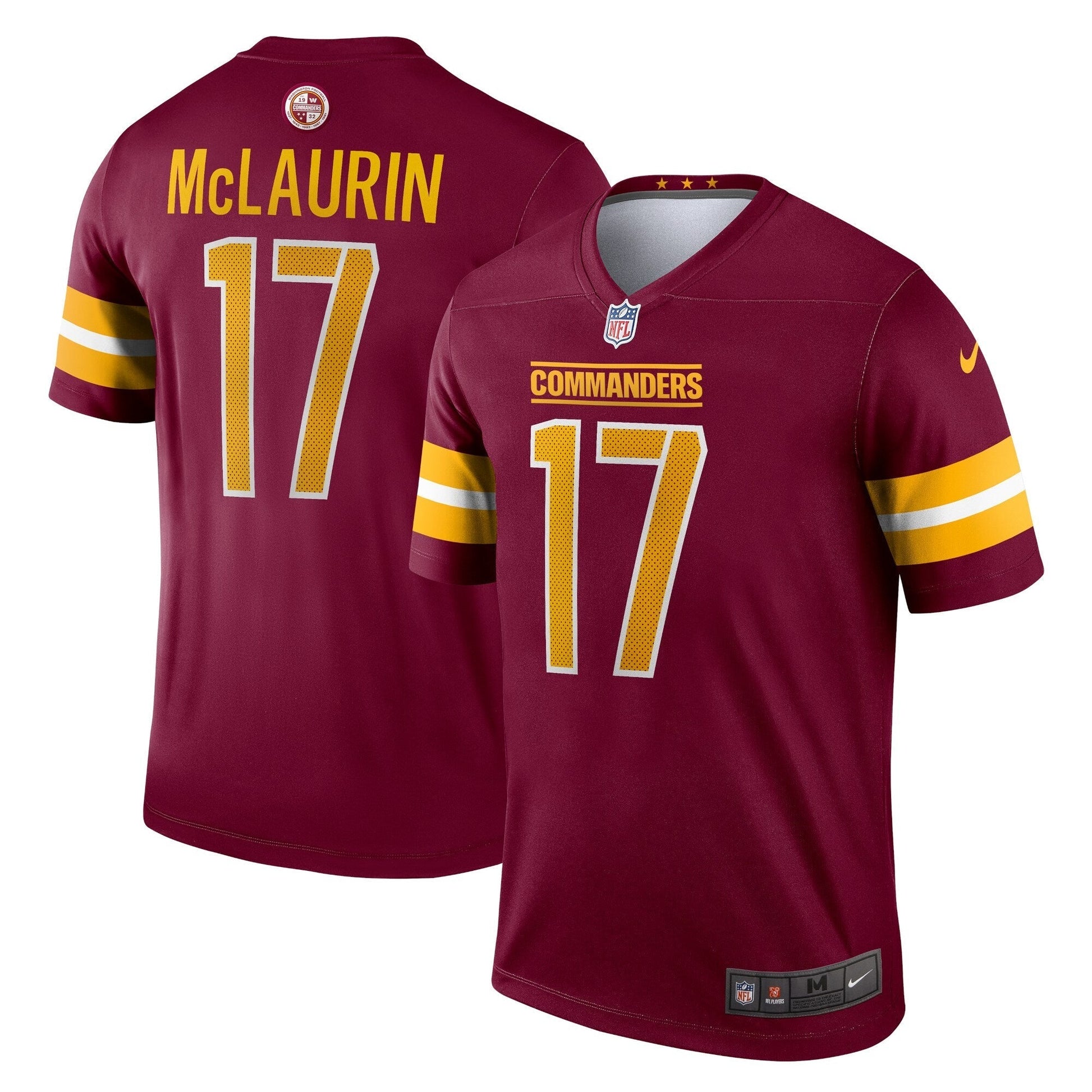 Washington Commanders Terry McLaurin Burgundy Legend Player Performance Top football jersey product view 1