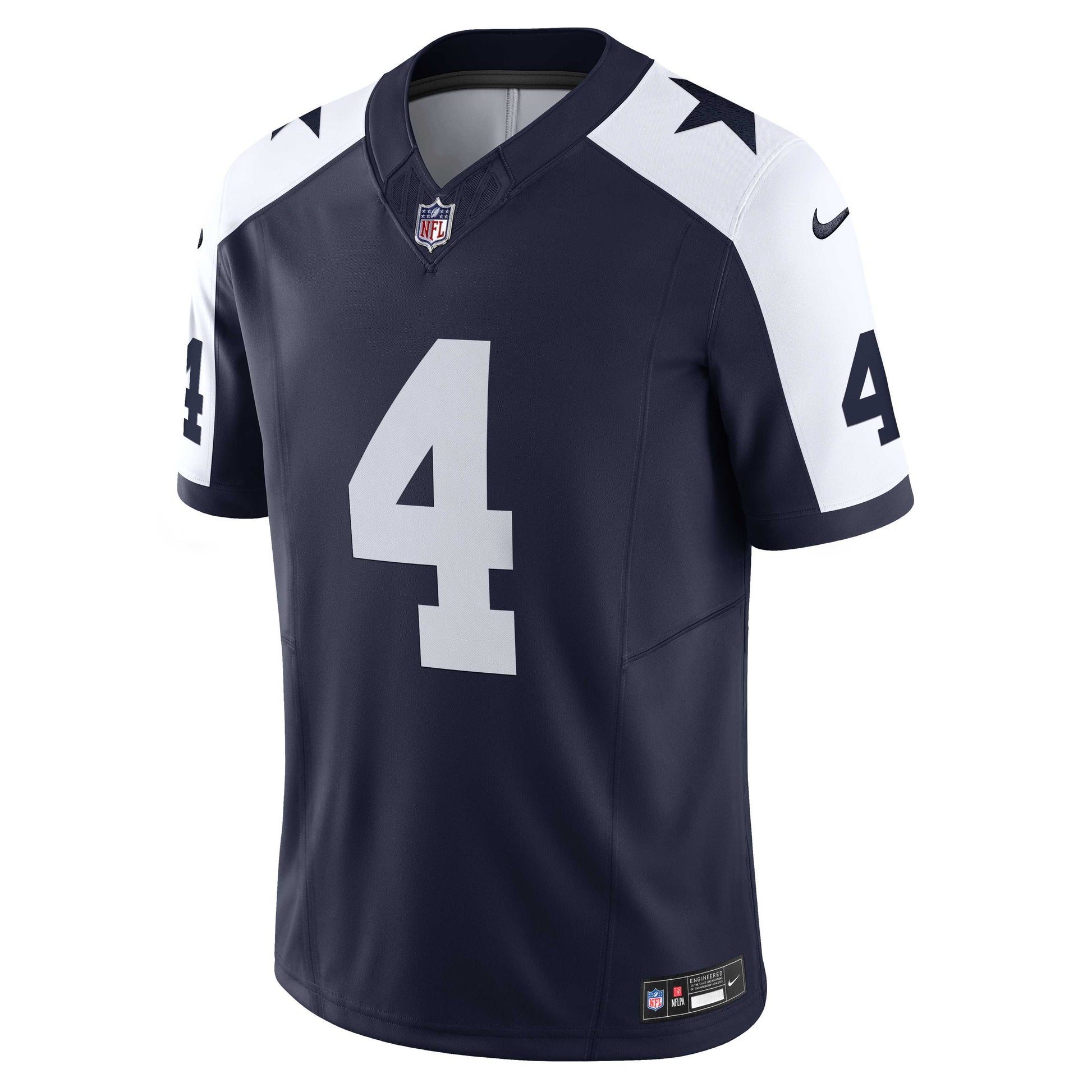 Dallas Cowboys Dak Prescott Navy Vapor F.U.S.E. Limited Jersey football jersey product view 1